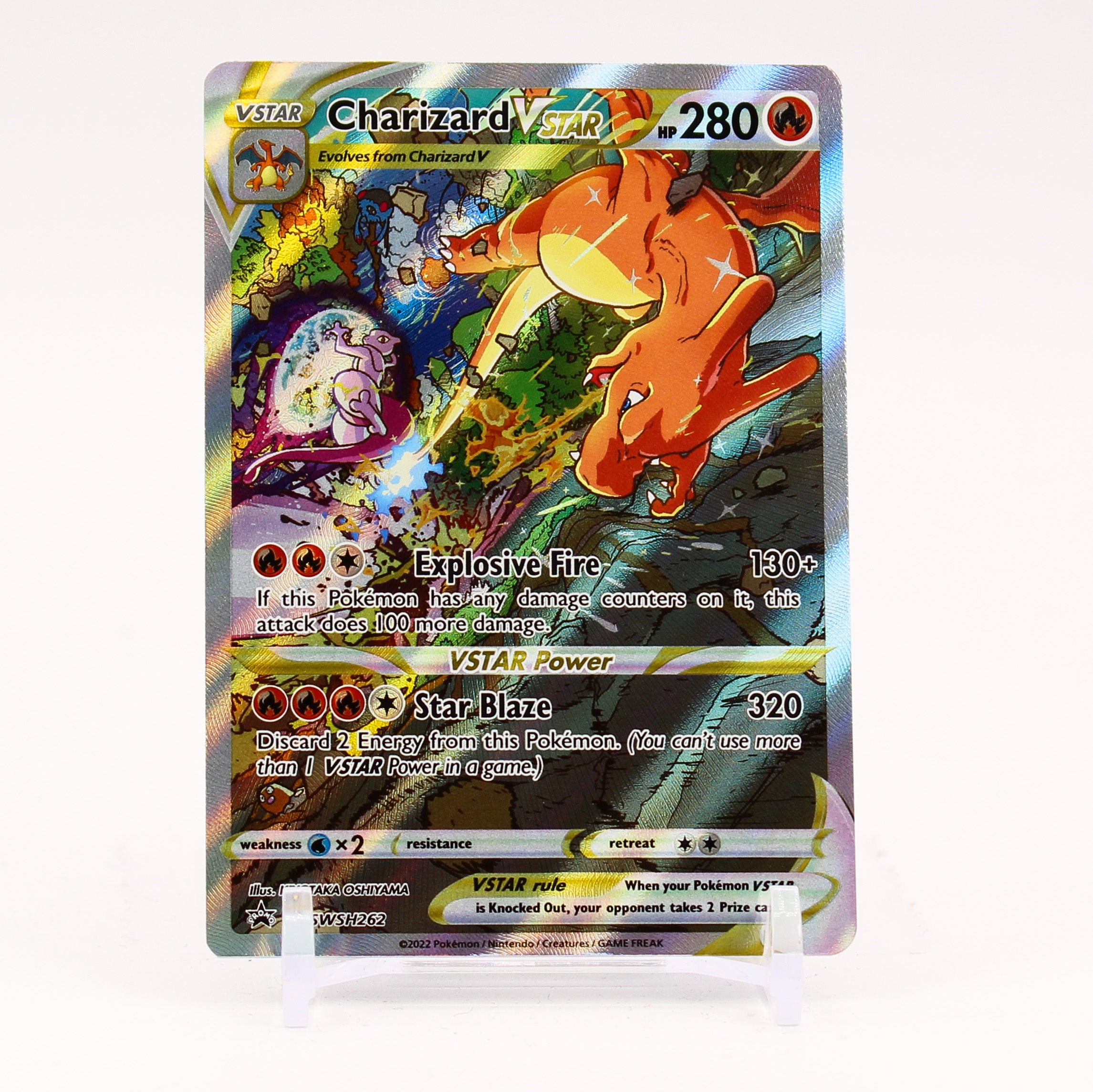 Charizard Vstar - SWSH262 UPC Black Star Promo Alternate Art Pokemon - NM/LP