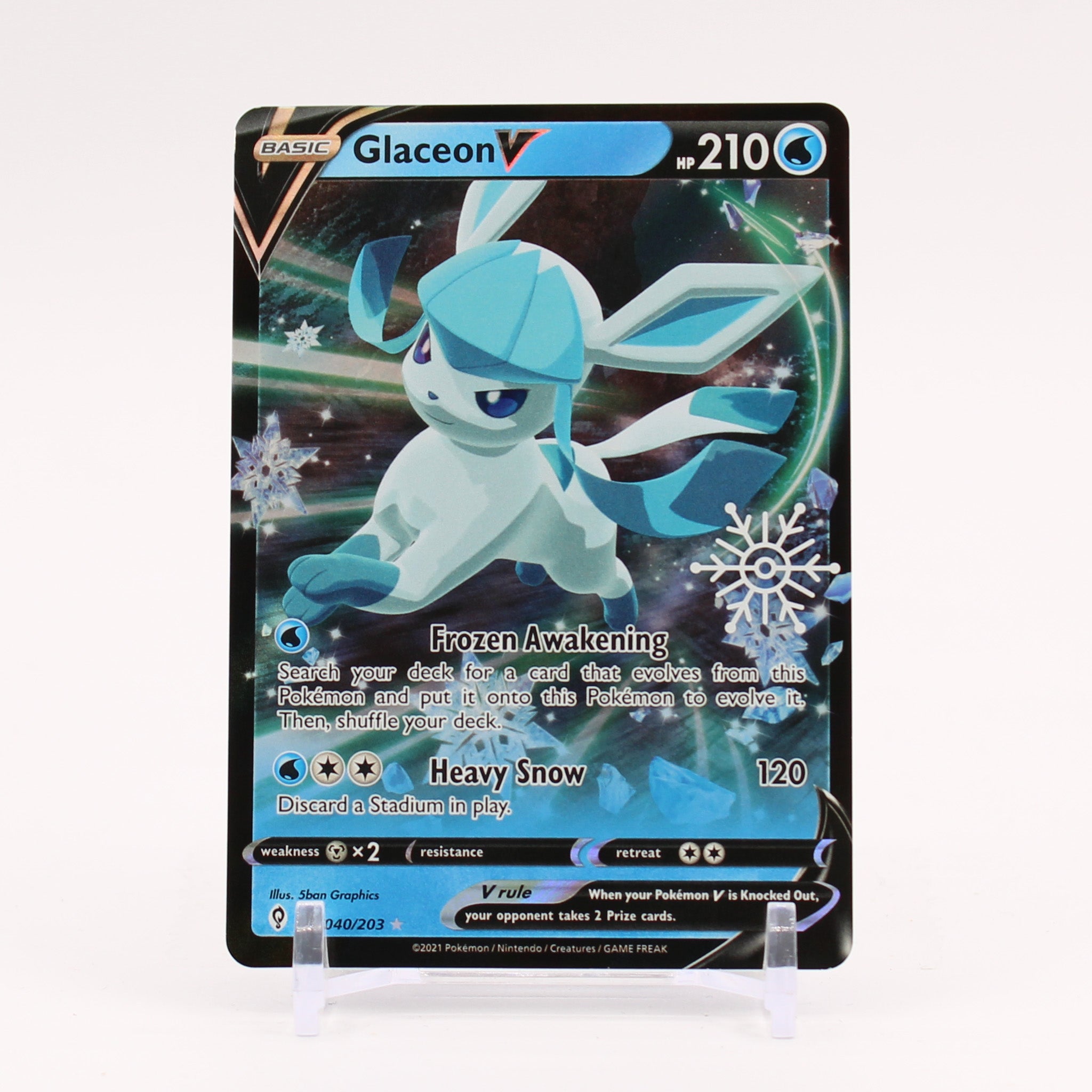 Glaceon V - 2023 Holiday Calendar Promo Pokemon - NM/MINT