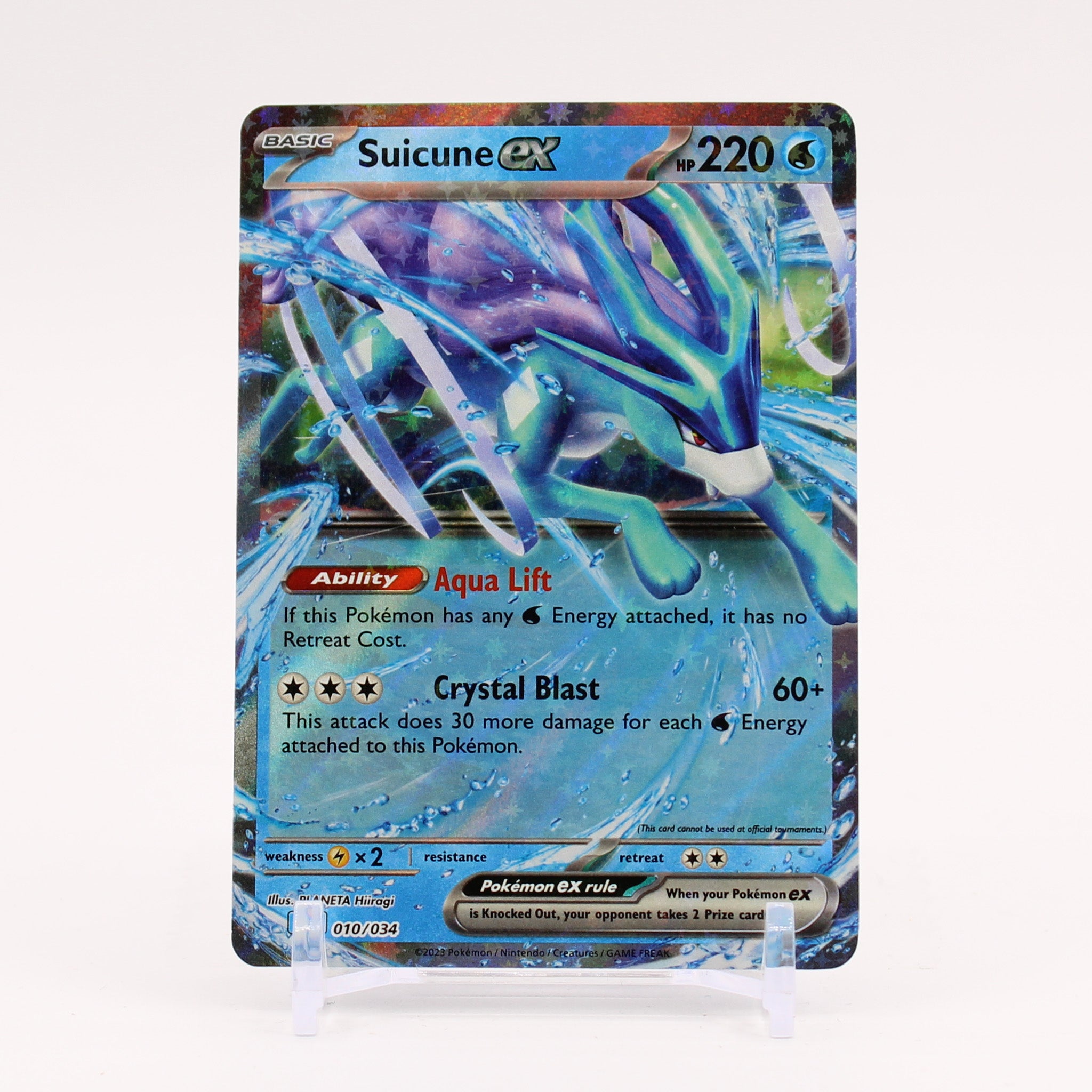 Suicune ex - 010/034 CLB TCG Classic Pokemon - NM/MINT