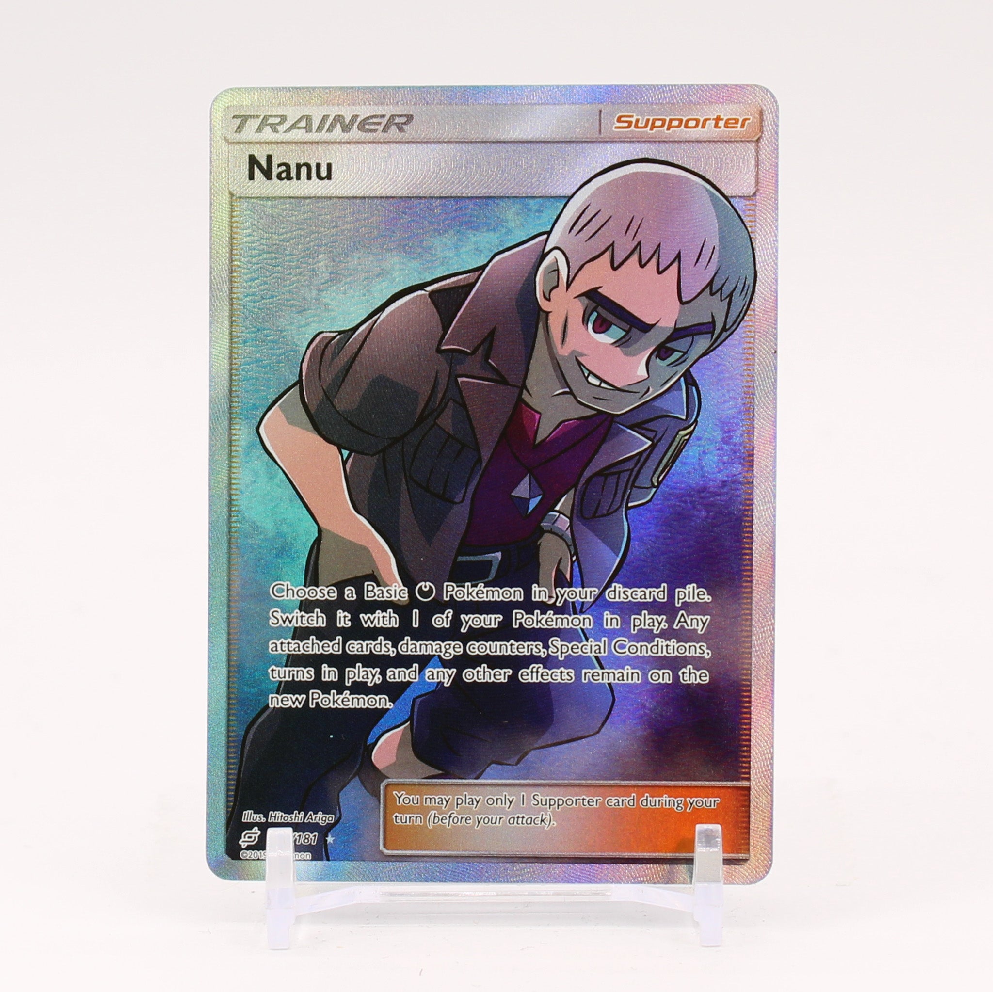 Nanu - 179/181 Team Up Full Art Trainer - NM/MINT