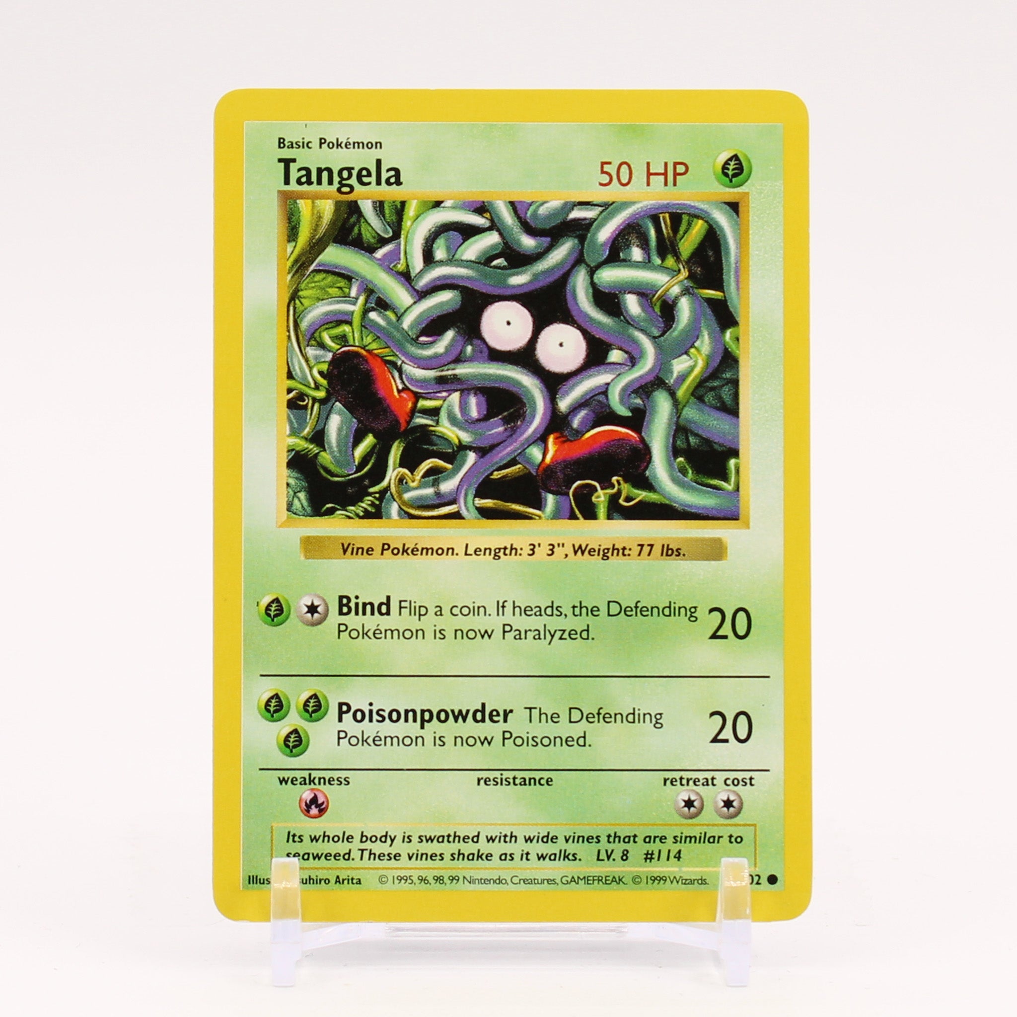 Tangela - 66/102 Base Set Shadowless Pokemon - NM