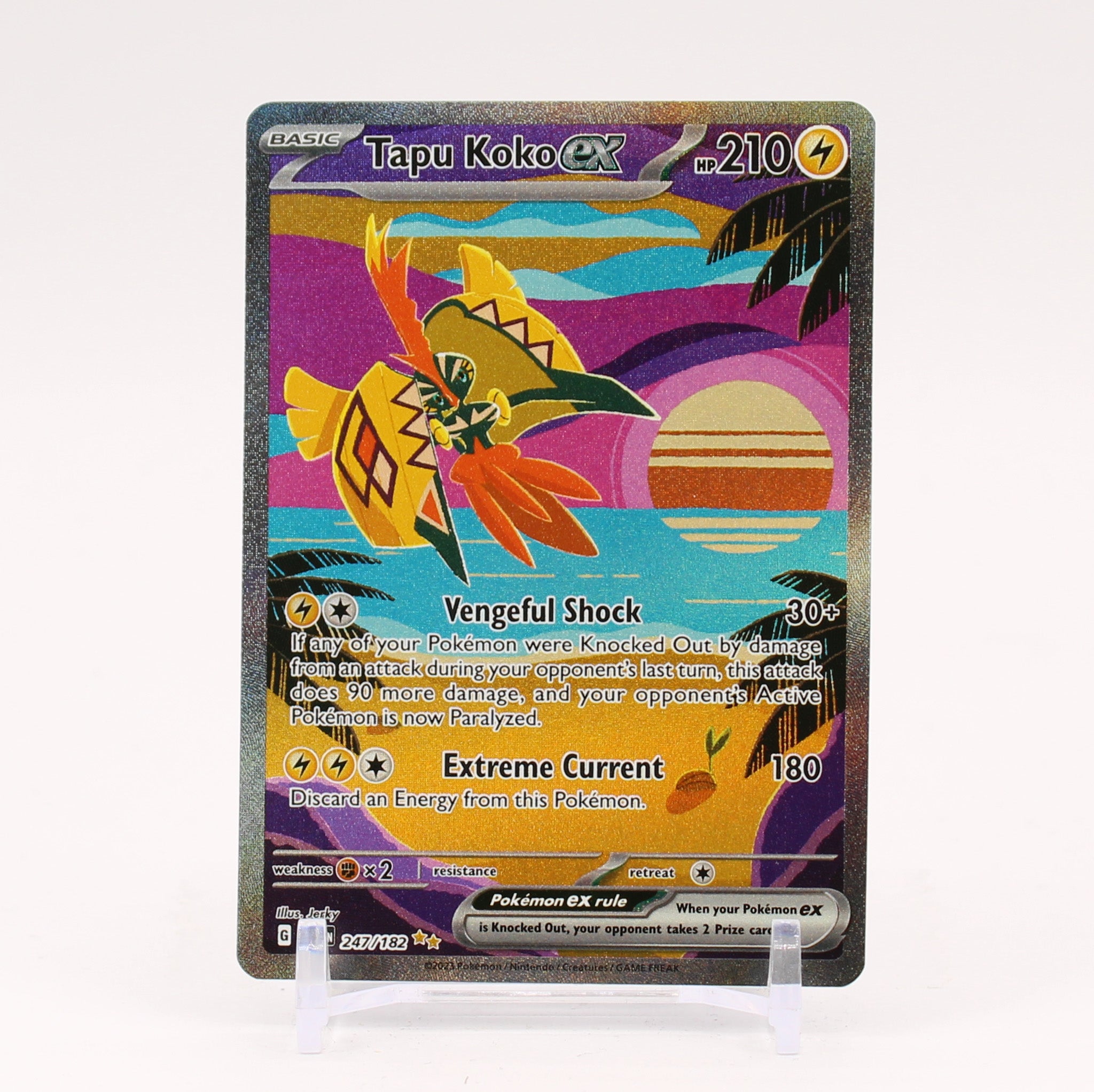 Tapu Koko ex - 247/182 Paradox Rift Special Illustration Pokemon - NM