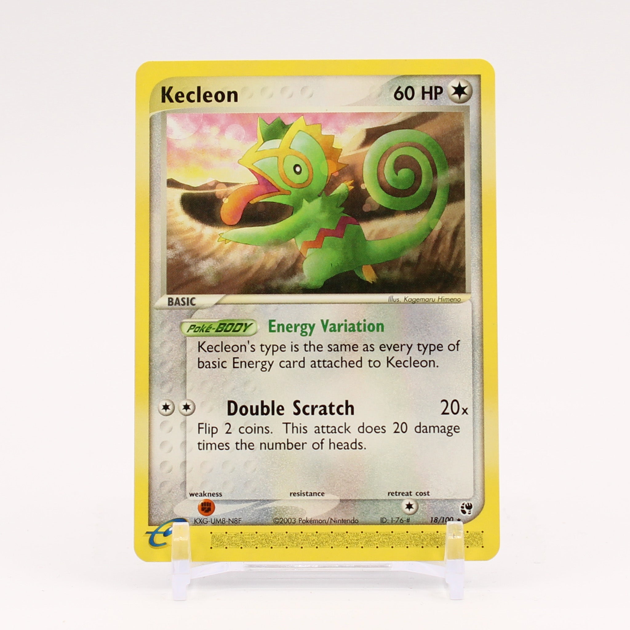 Keckleon - 18/100 Sandstorm Rare Pokemon - NM