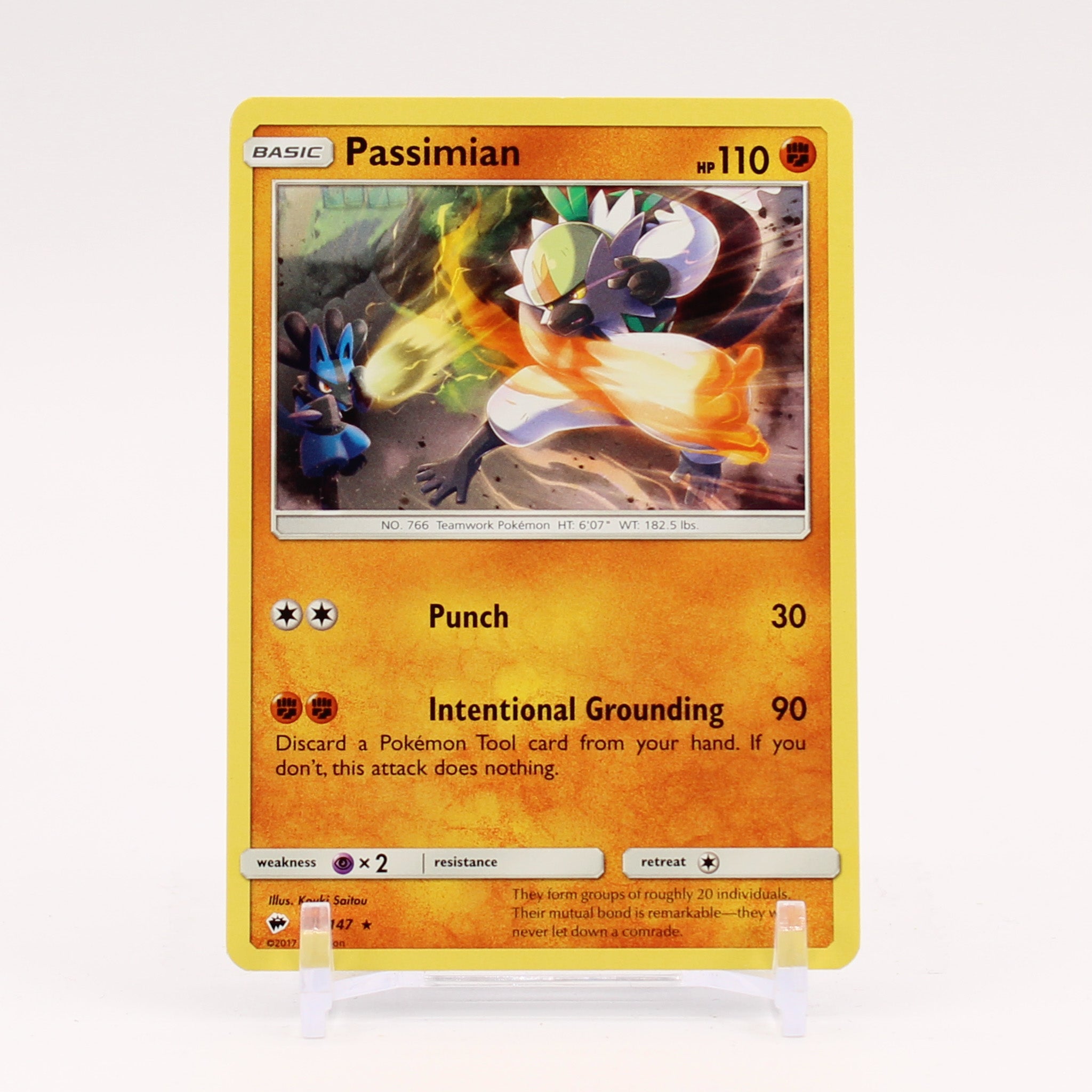 Passimian - 79/147 Burning Shadows Rare Pokemon - NM/MINT