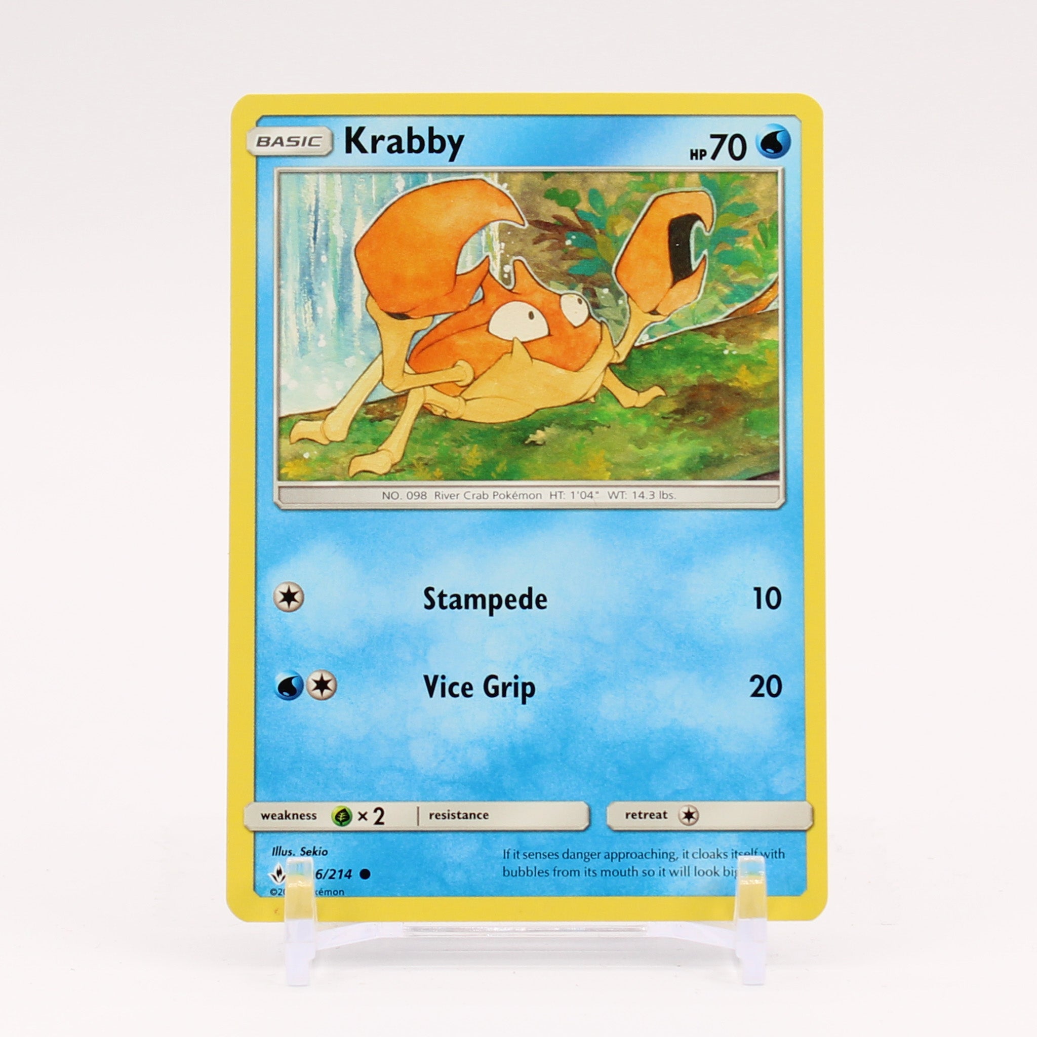 Krabby - 46/214 Unbroken Bonds Pokemon - NM/MINT