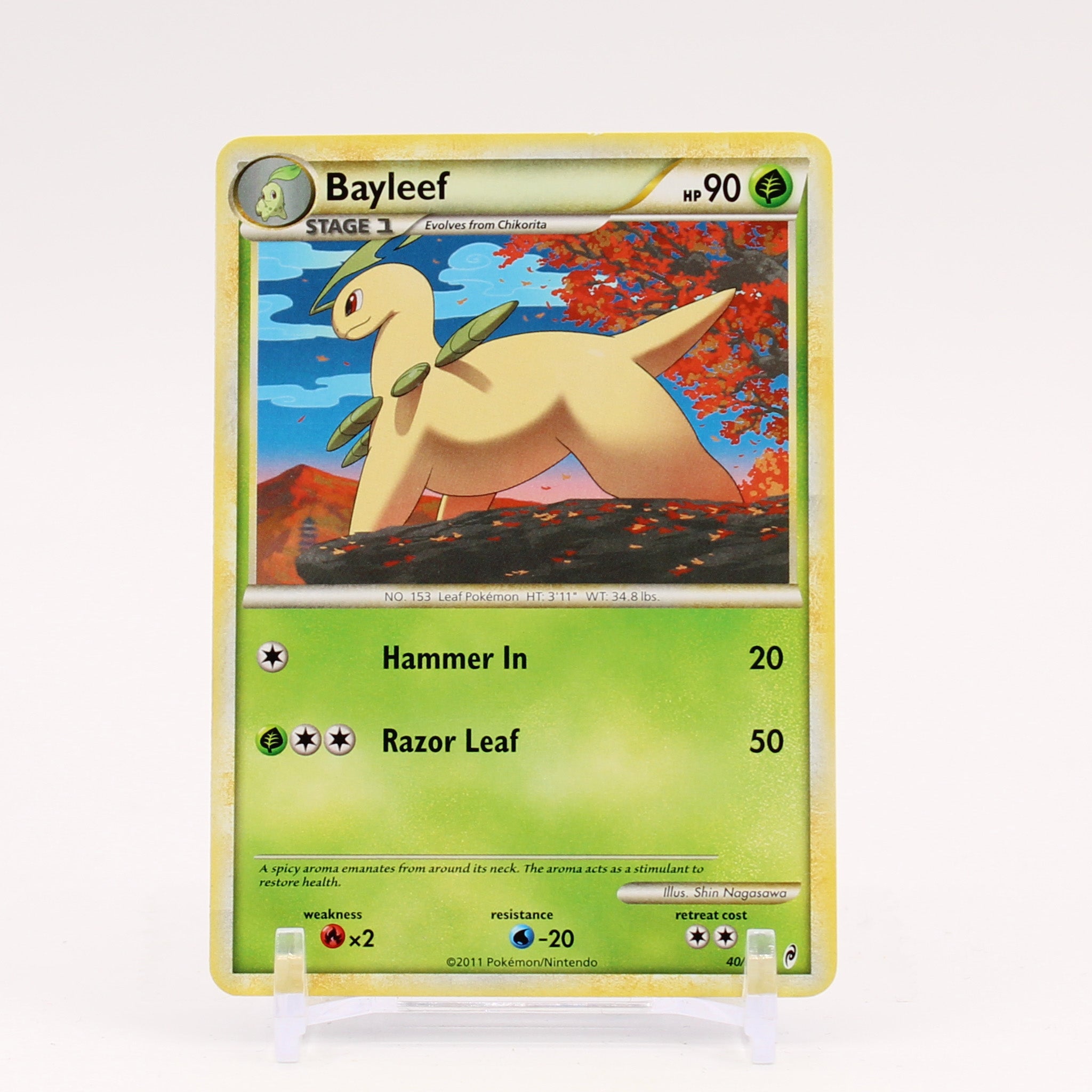 Bayleef - 40/95 Call of Legends Pokemon - NM