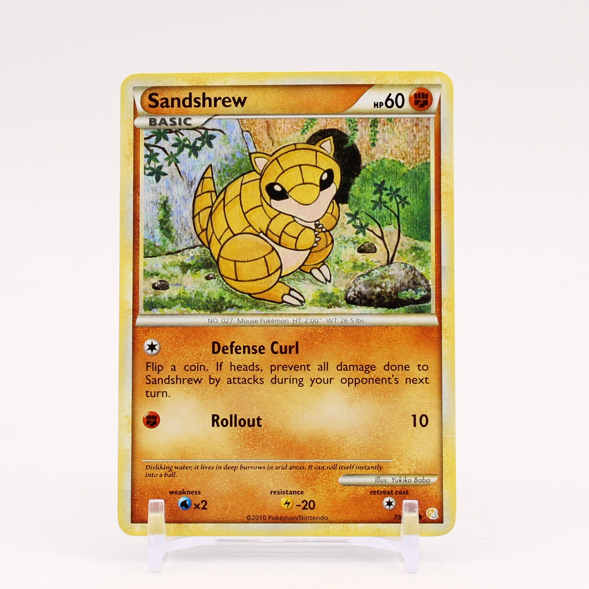 Sandshrew - 79/123 HeartGold SoulSilver Pokemon - NM