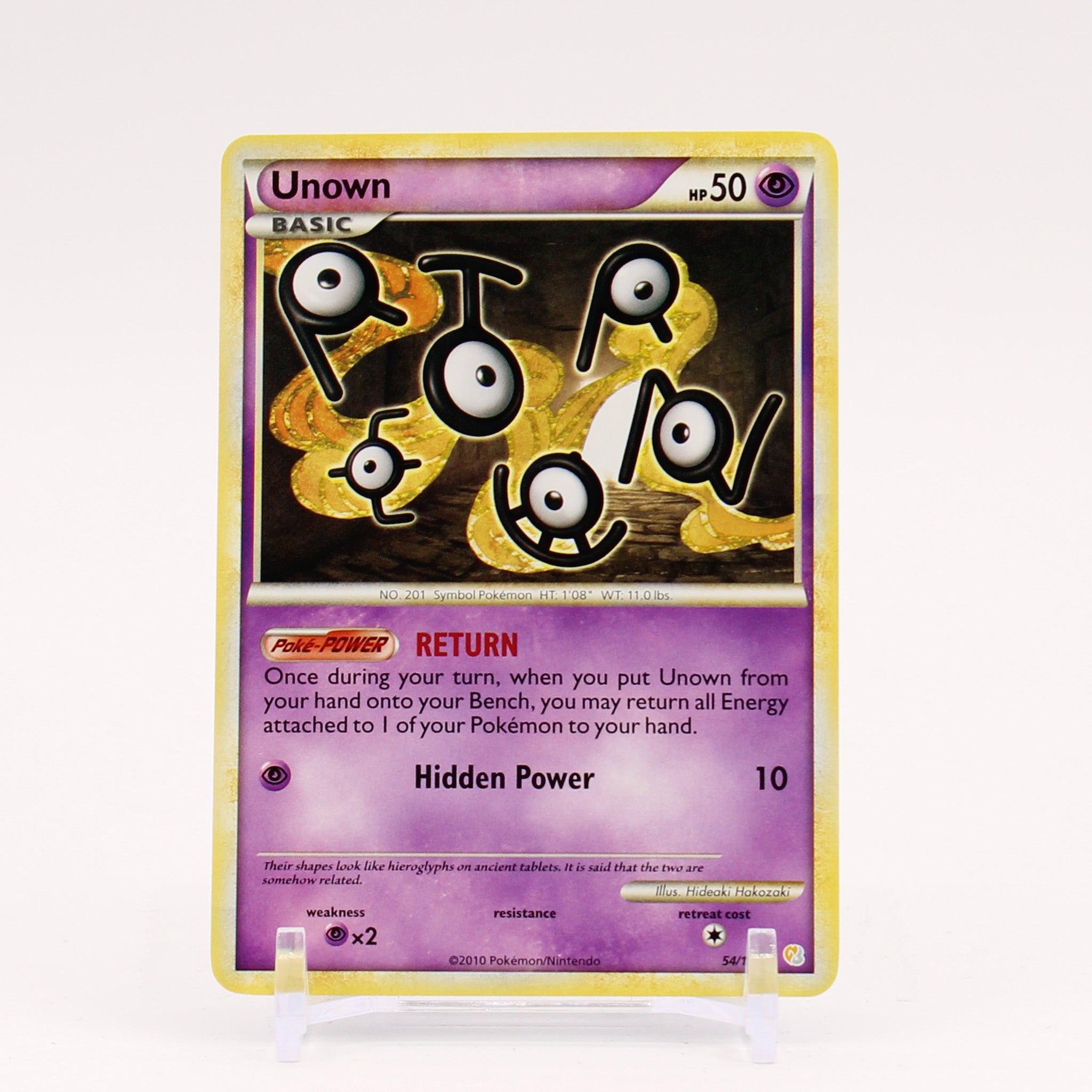 Unown - 54/123 HeartGold SoulSilver Pokemon - NM