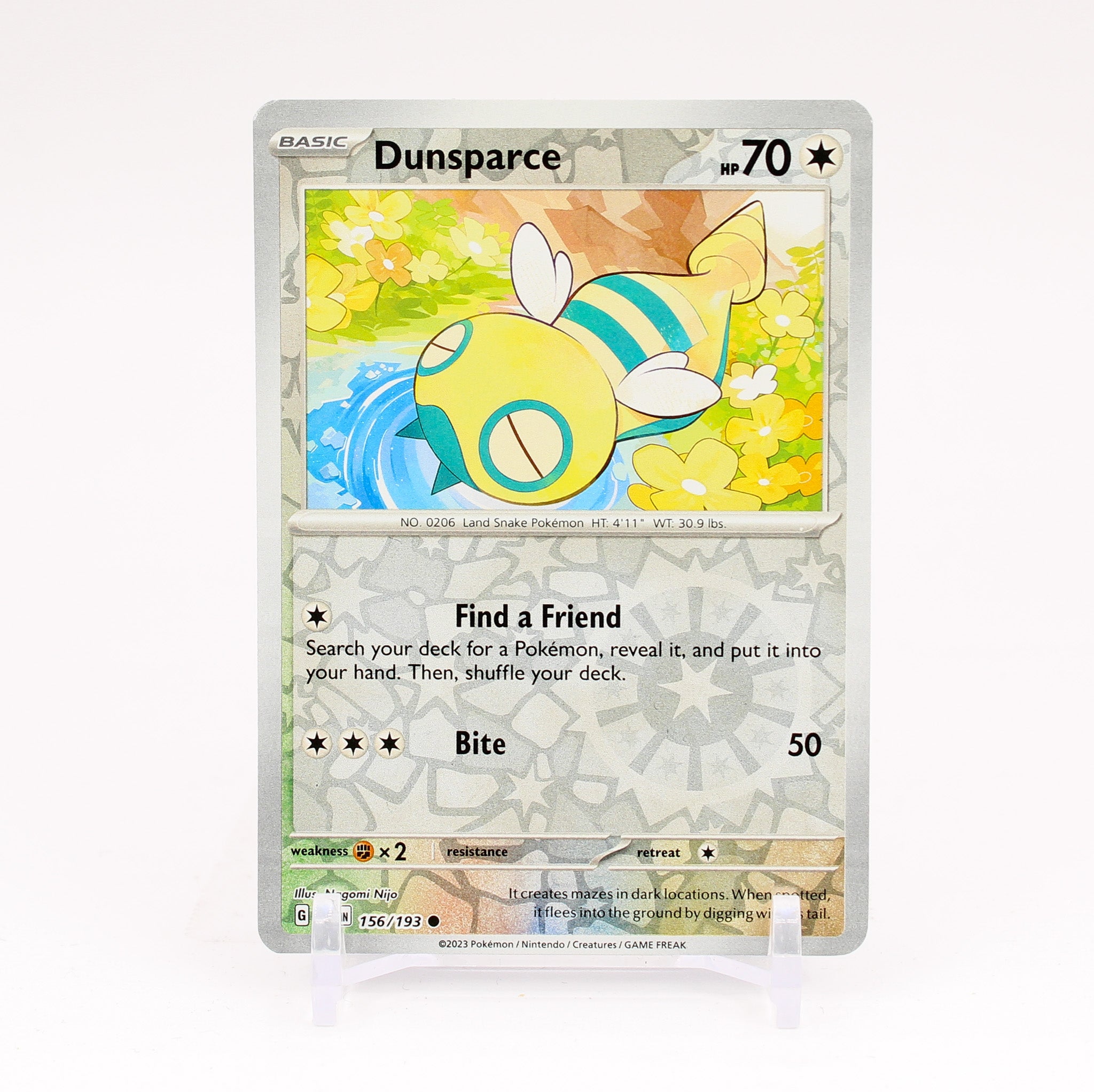 Dunsparce - 156/193 Paldea Evolved Reverse Holo Common Pokemon - NM/MINT