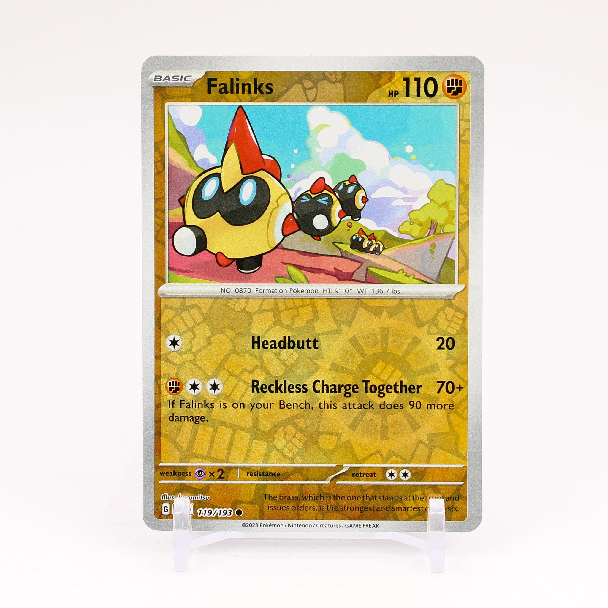 Falinks - 119/193 Paldea Evolved Reverse Holo Common Pokemon - NM/MINT