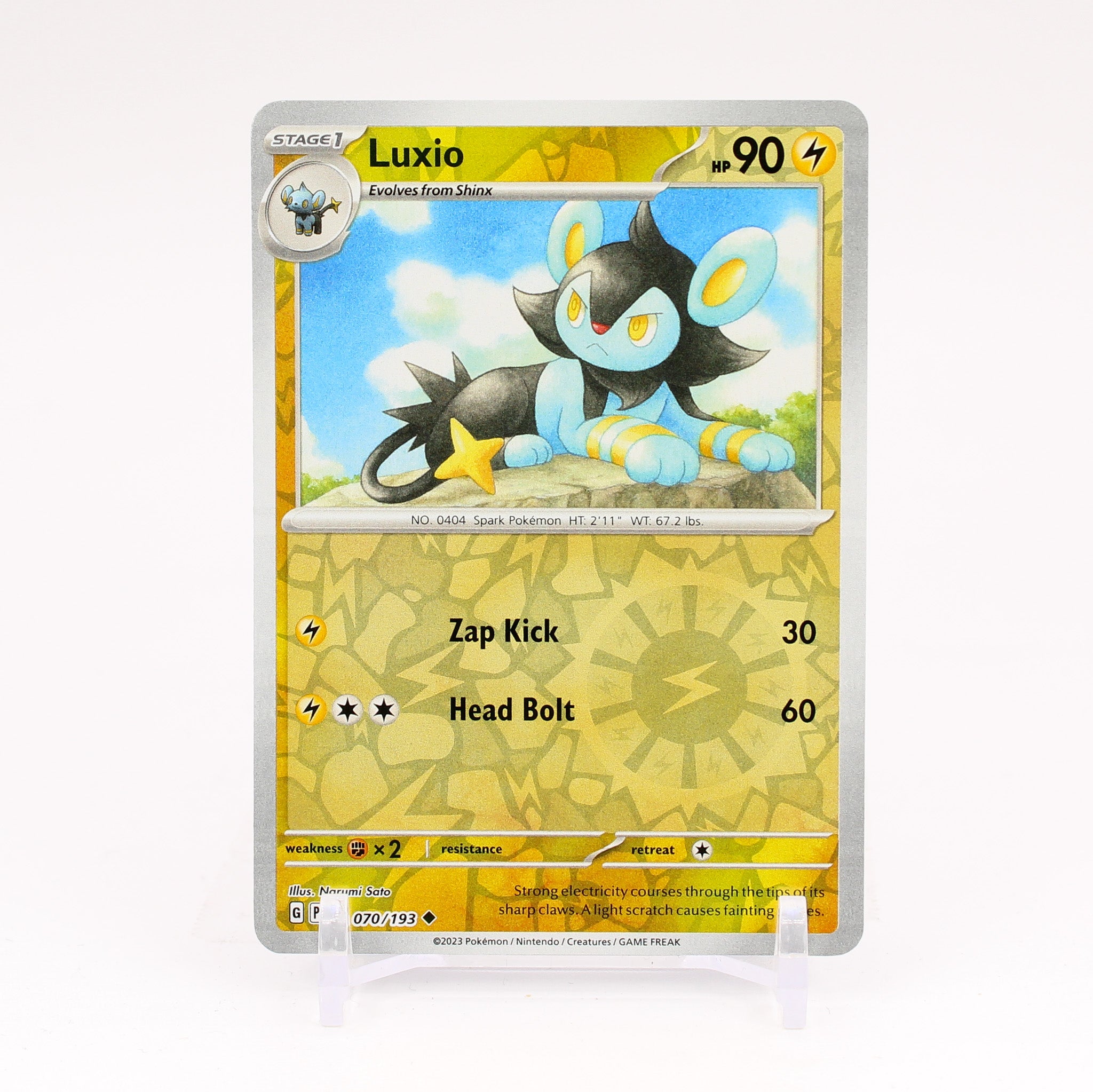 Luxio - 070/193 Paldea Evolved Reverse Holo Uncommon Pokemon - NM/MINT