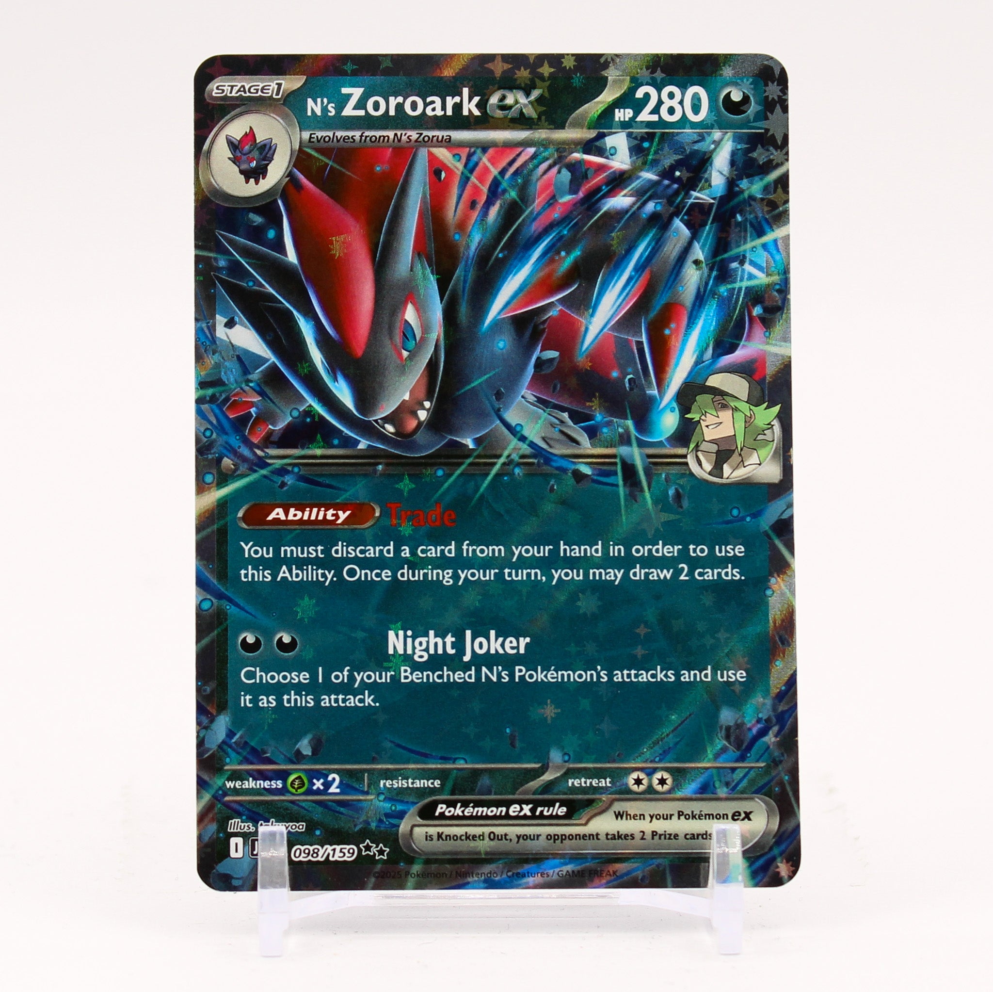 N's Zoroark - 098/159 Journey Together Ultra Rare Pokemon - NM/MINT