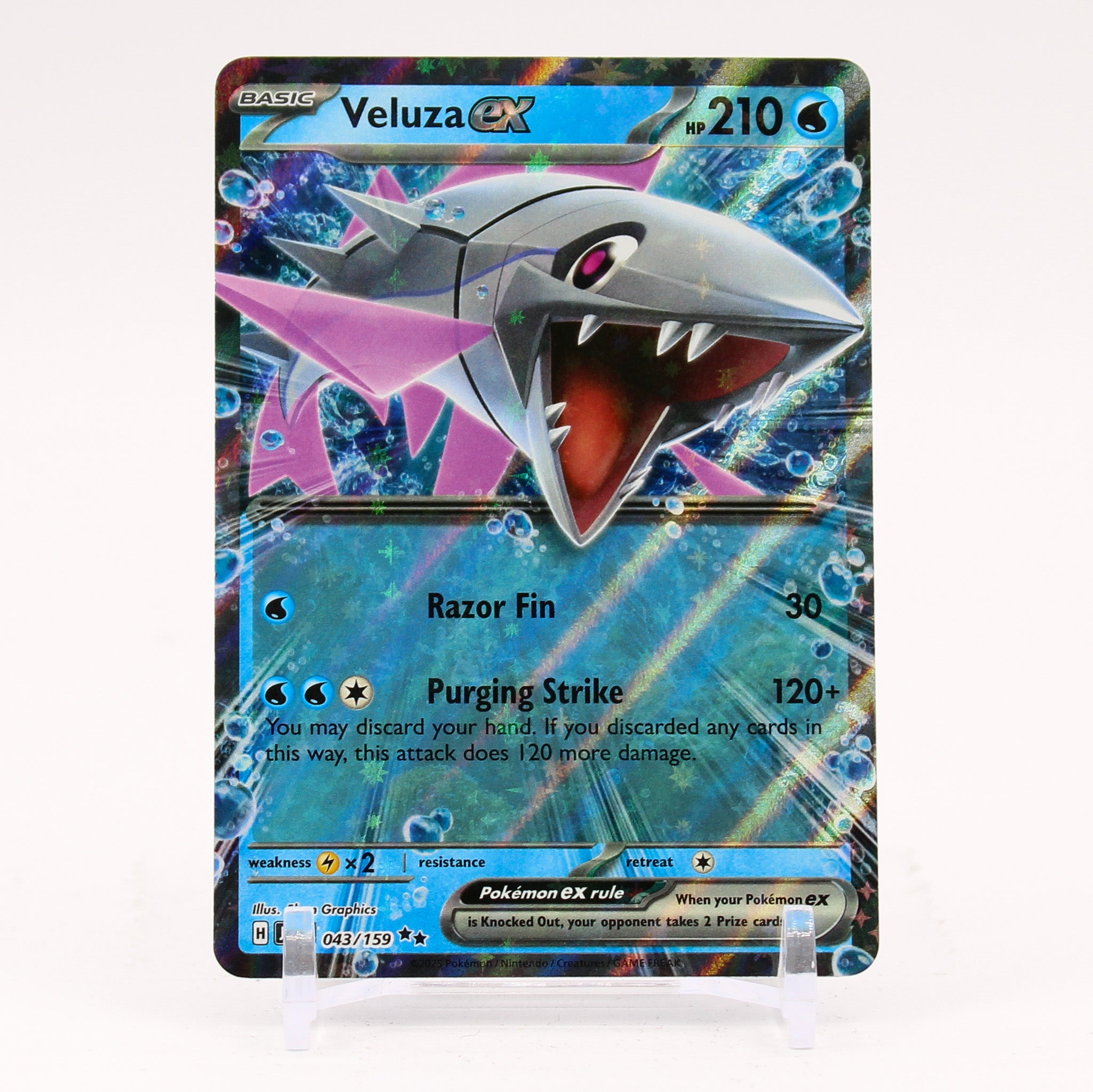 Veluza ex - 043/159 Journey Together Ultra Rare Pokemon - NM/MINT