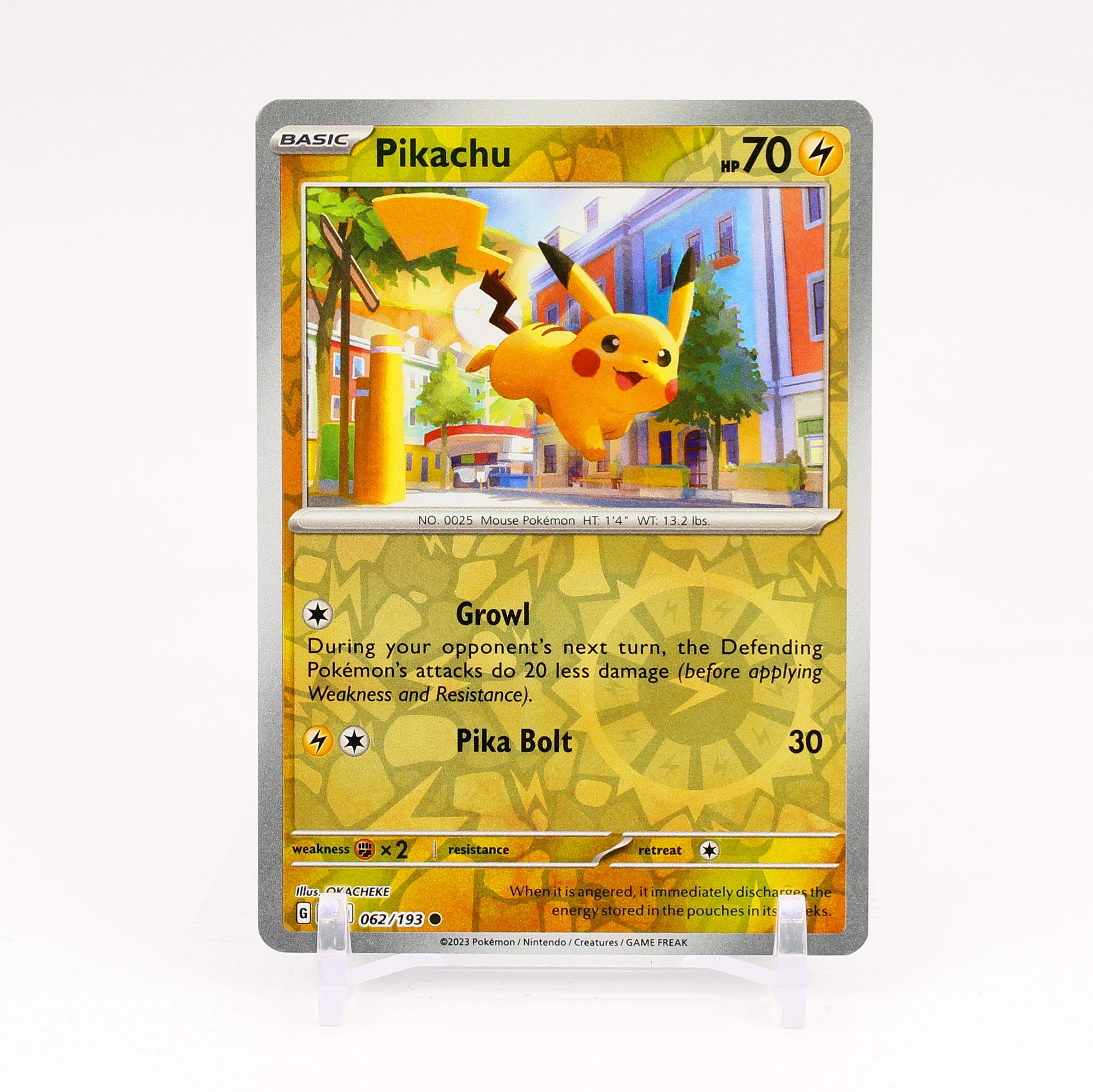 Pikachu - 062/193 Paldea Evolved Reverse Holo Common Pokemon - NM/MINT