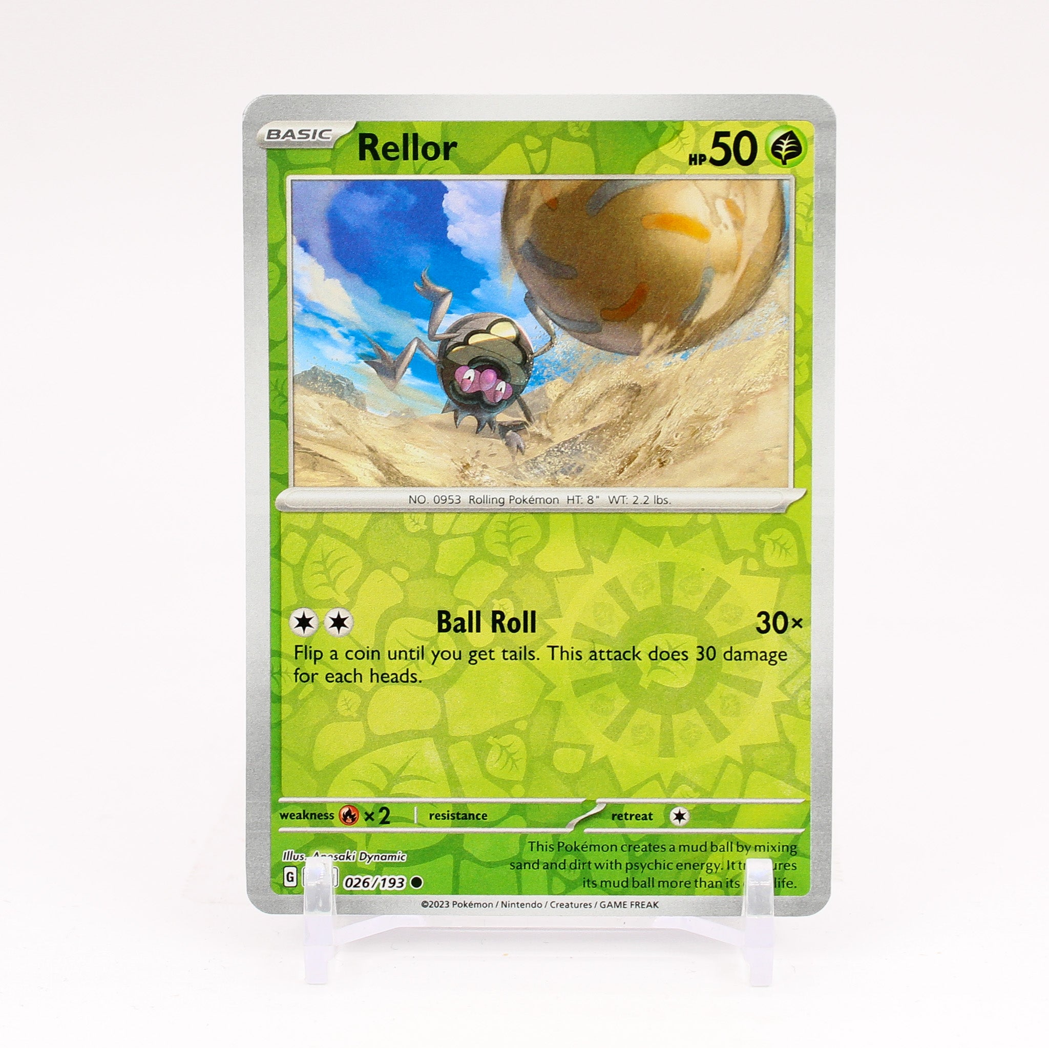 Rellor - 026/193 Paldea Evolved Reverse Holo Common Pokemon - NM/MINT