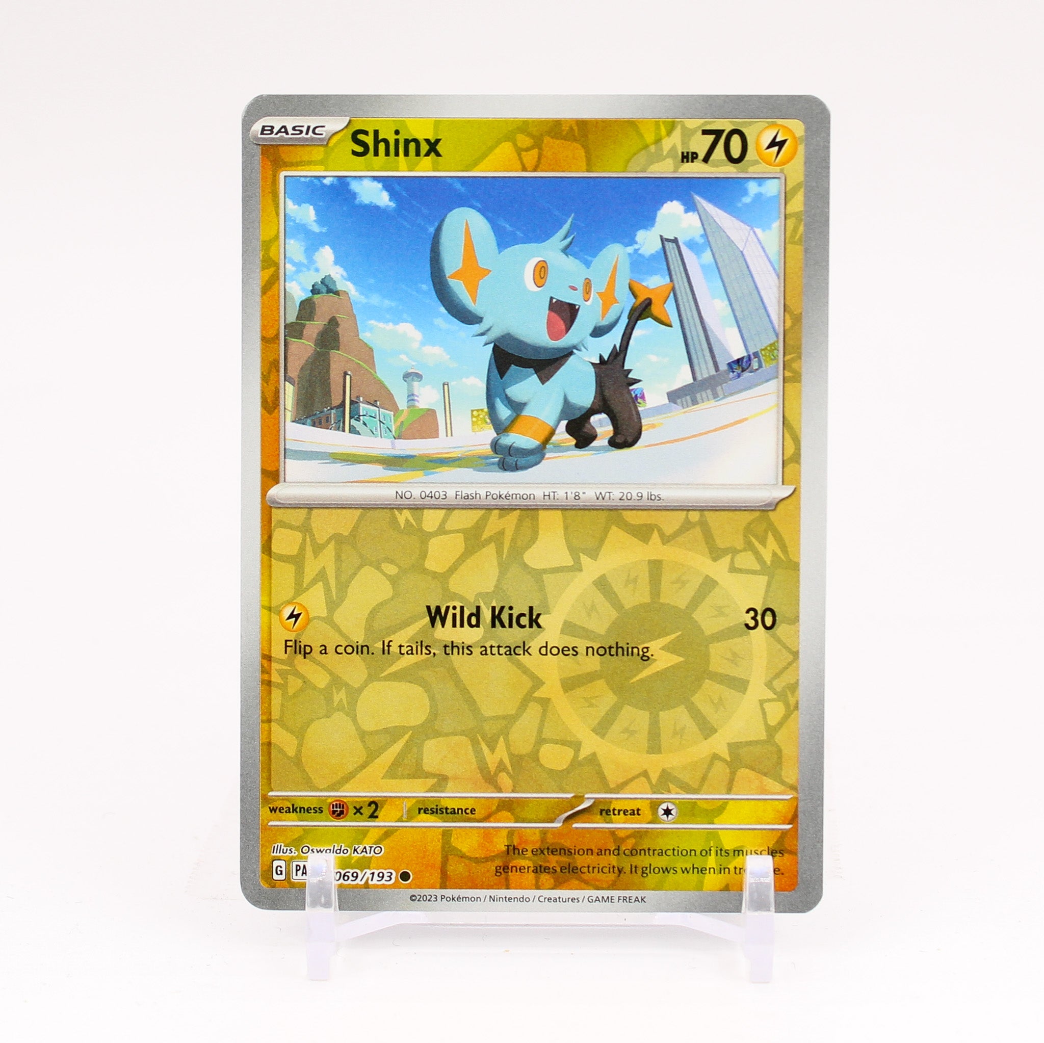 Shinx - 069/193 Paldea Evolved Reverse Holo Common Pokemon - NM/MINT
