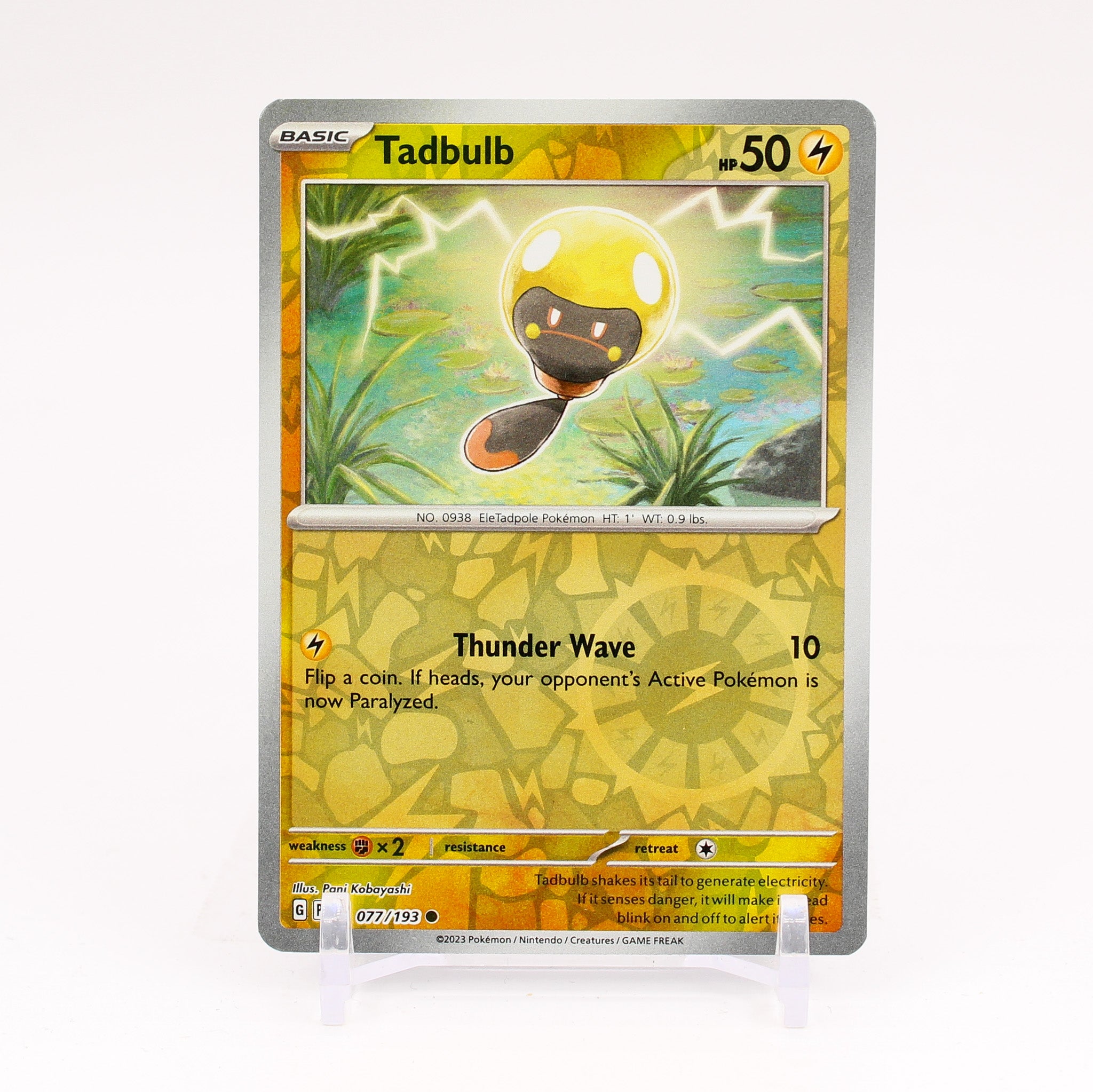Tadbulb - 077/193 Paldea Evolved Reverse Holo Common Pokemon - NM/MINT