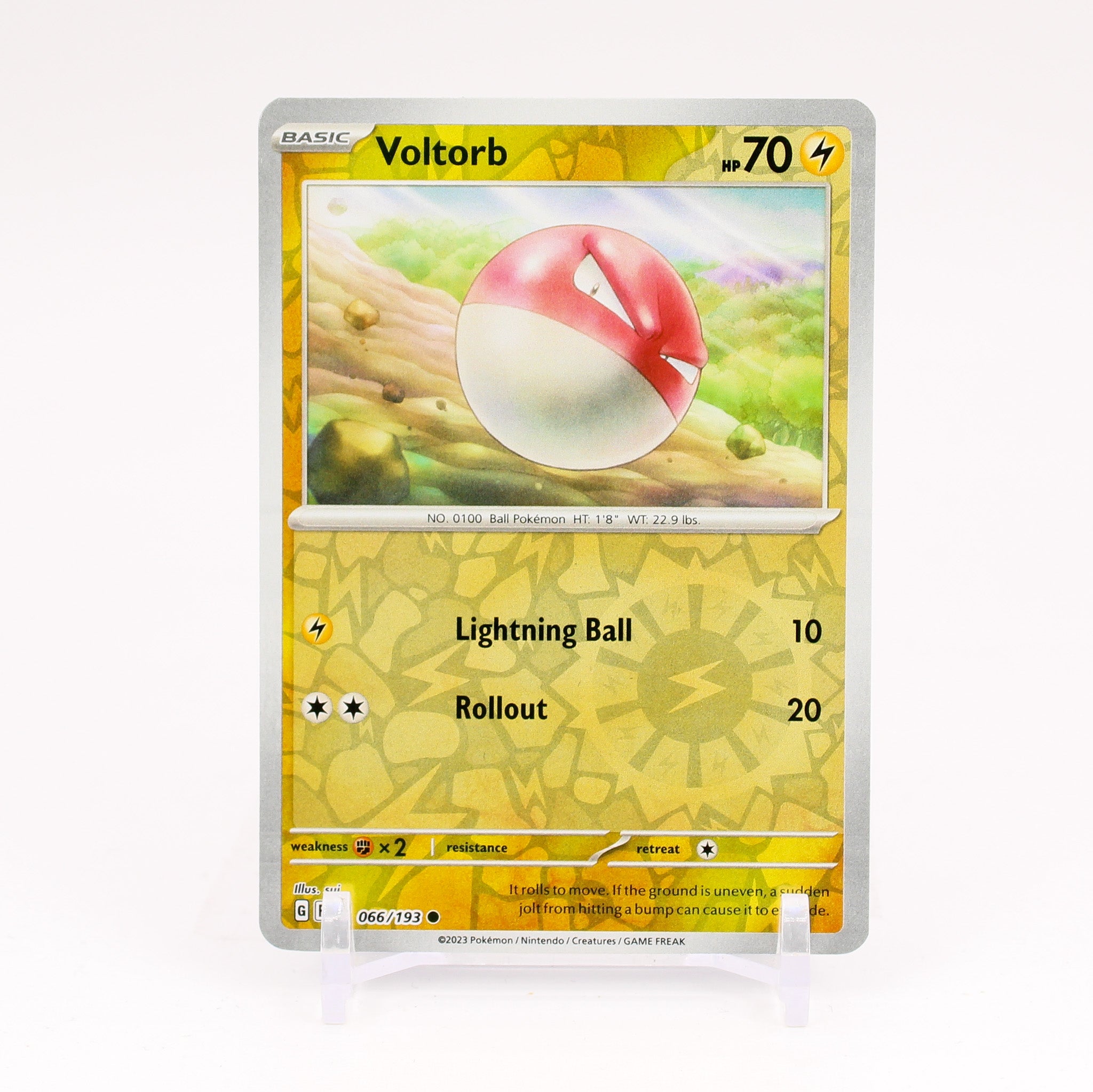 Voltorb - 066/193 Paldea Evolved Reverse Holo Common Pokemon - NM/MINT