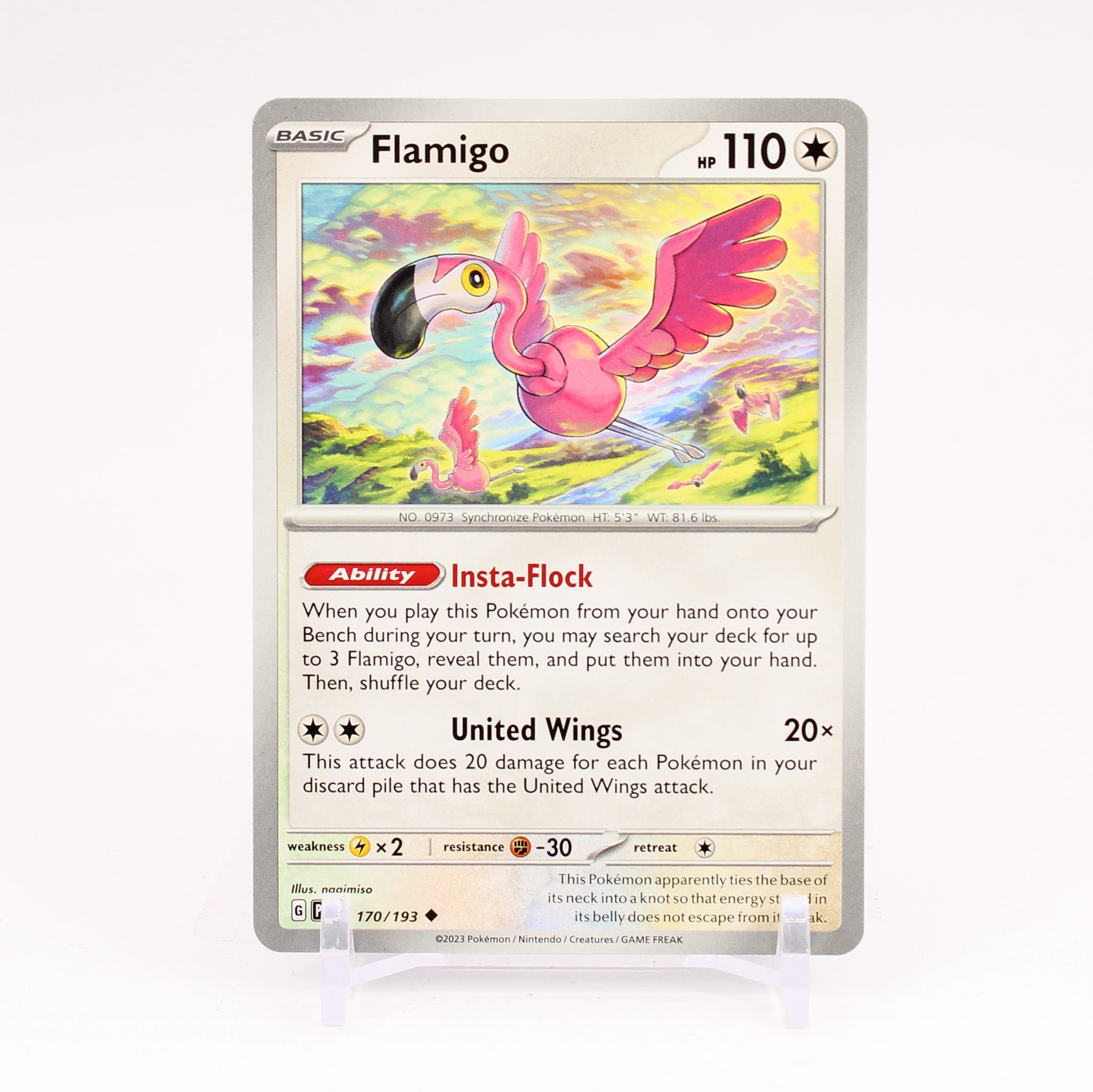 Flamigo - 170/193 Paldea Evolved Uncommon Pokemon - NM/MINT