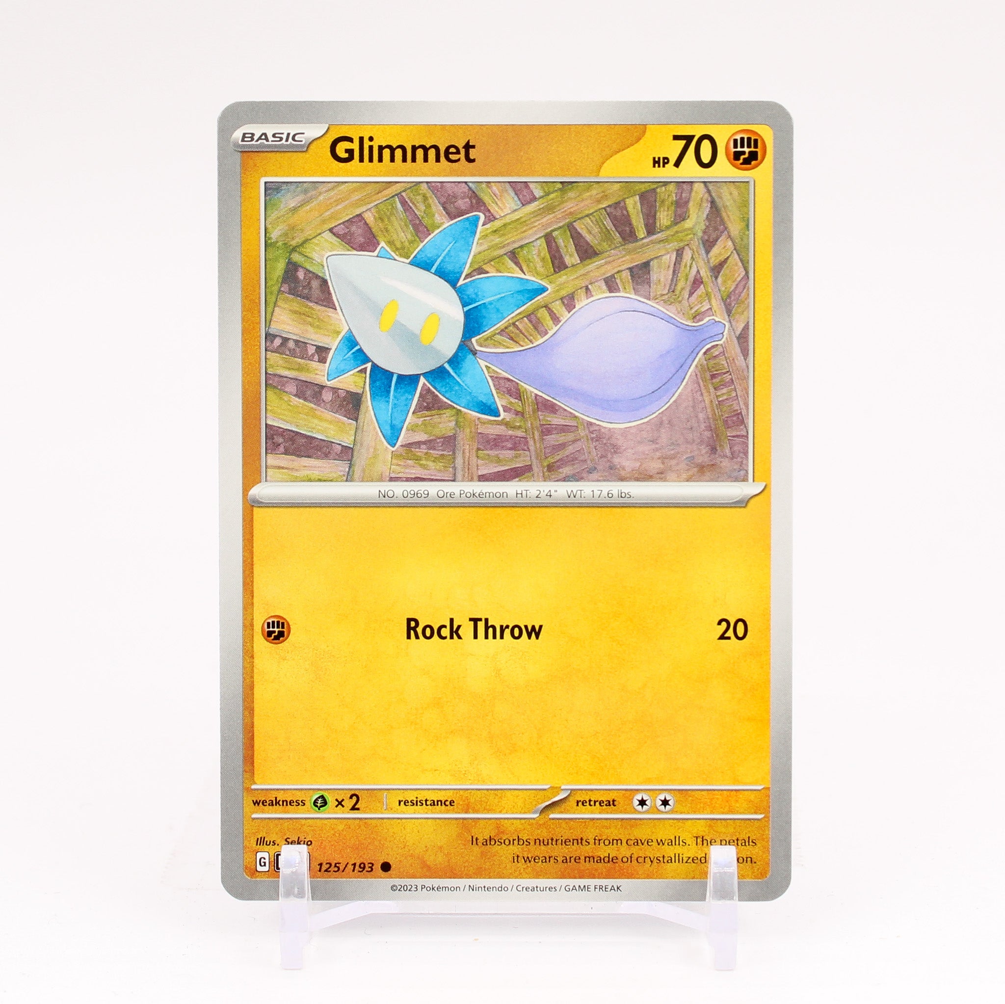 Glimmet - 125/193 Paldea Evolved Common Pokemon - NM/MINT