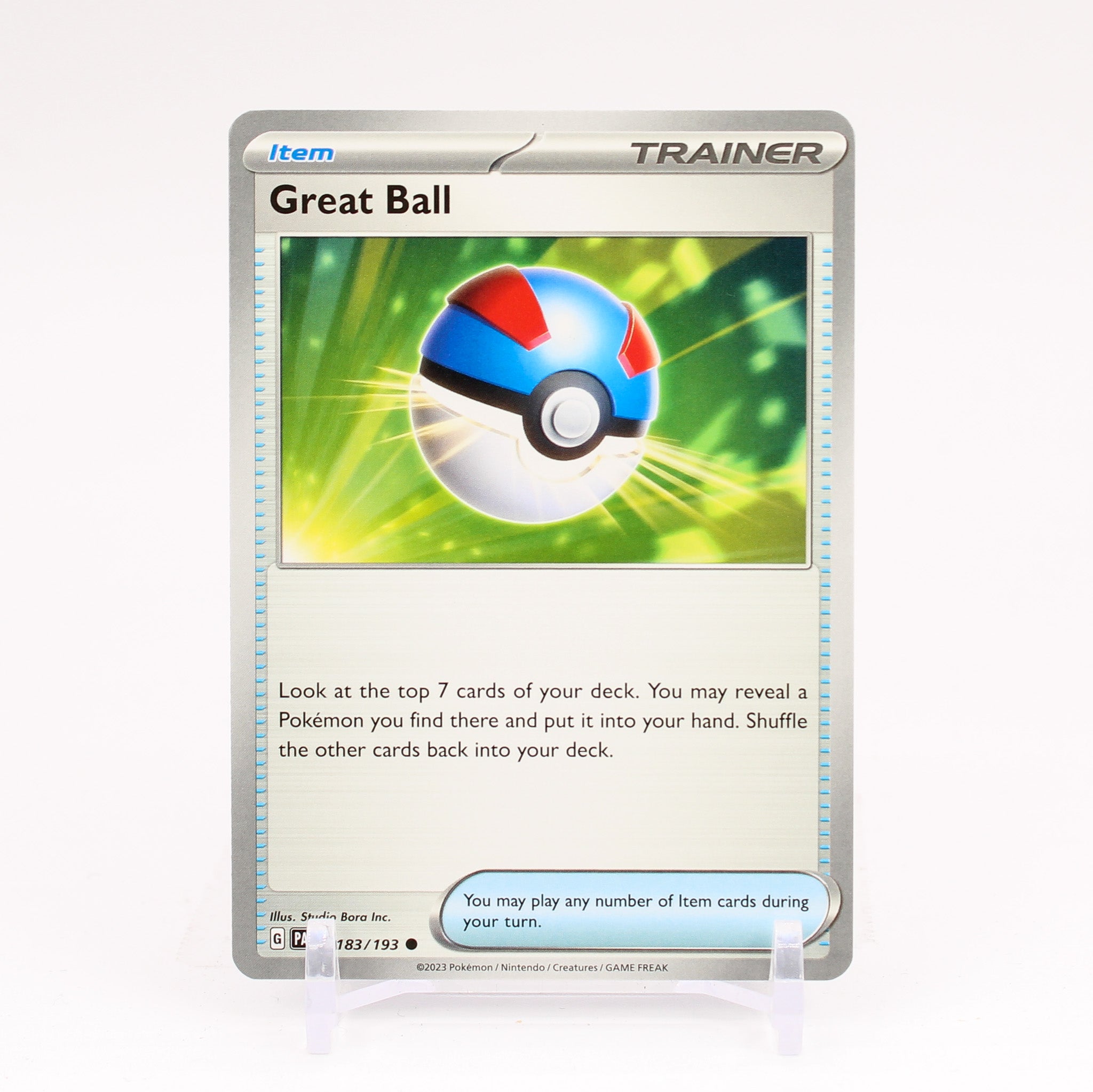 Great Ball - 183/193 Paldea Evolved Common Trainer - NM/MINT