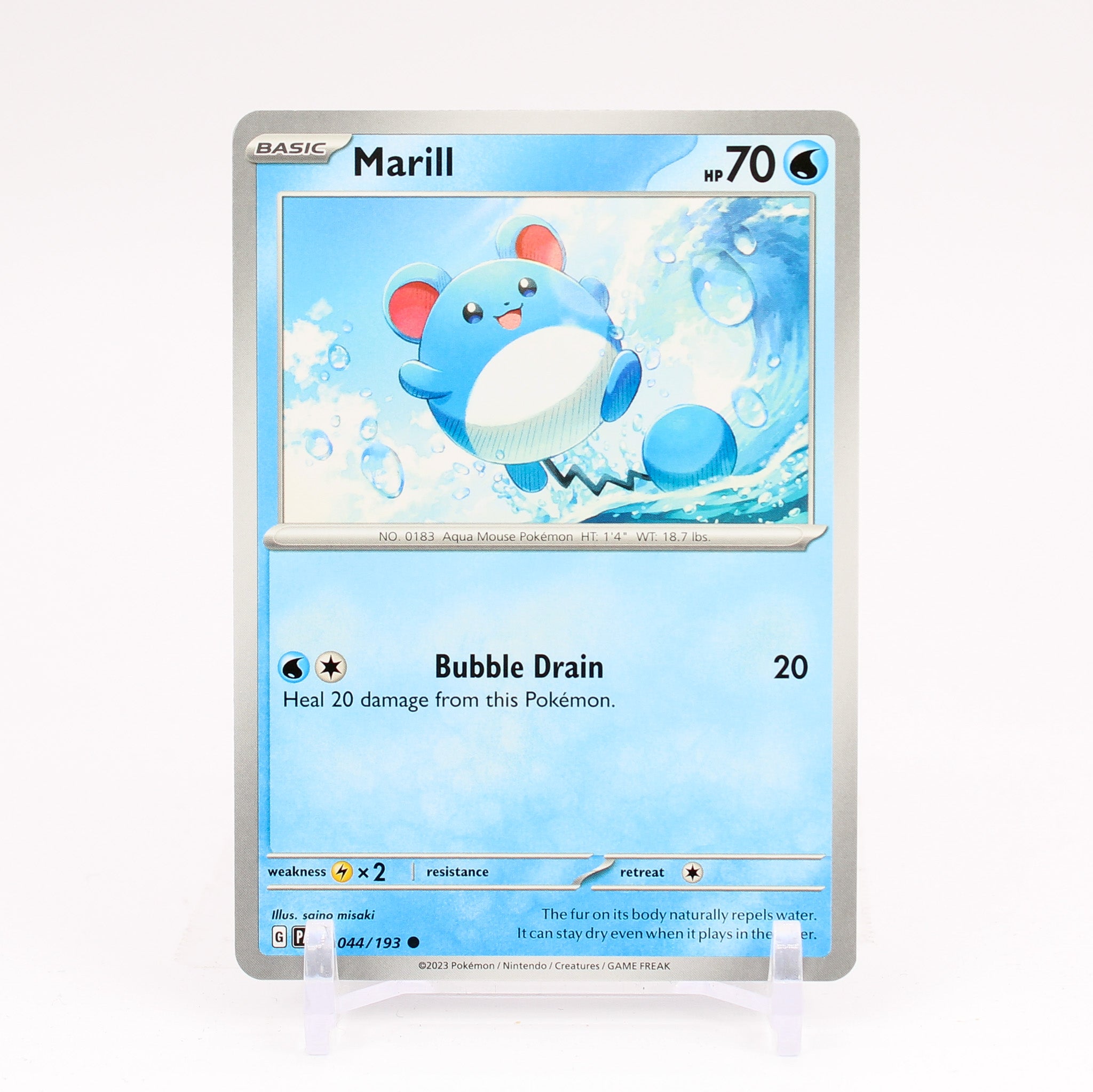 Marill - 044/193 Paldea Evolved Common Pokemon - NM/MINT