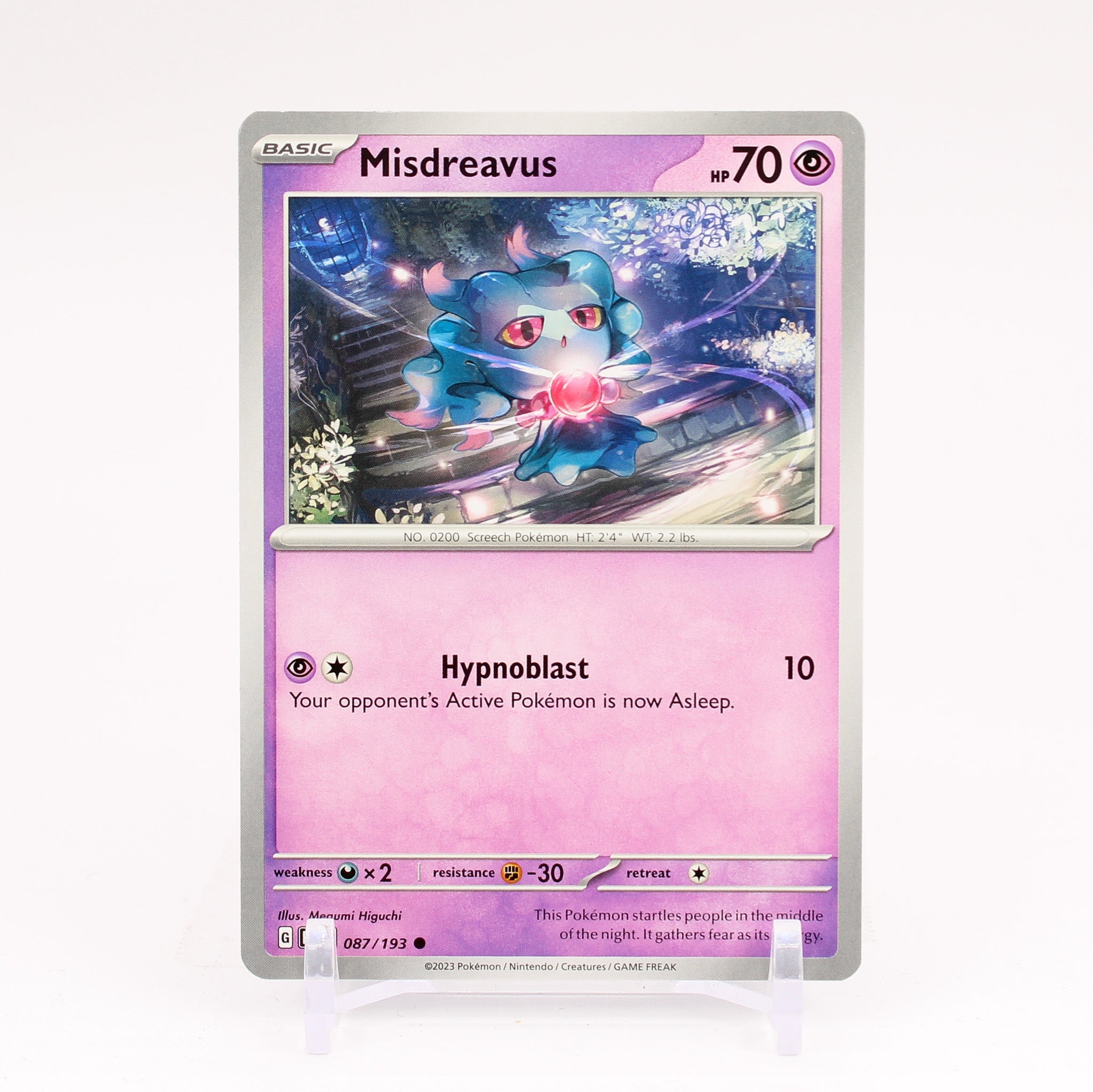 Misdreavus - 087/193 Paldea Evolved Common Pokemon - NM/MINT
