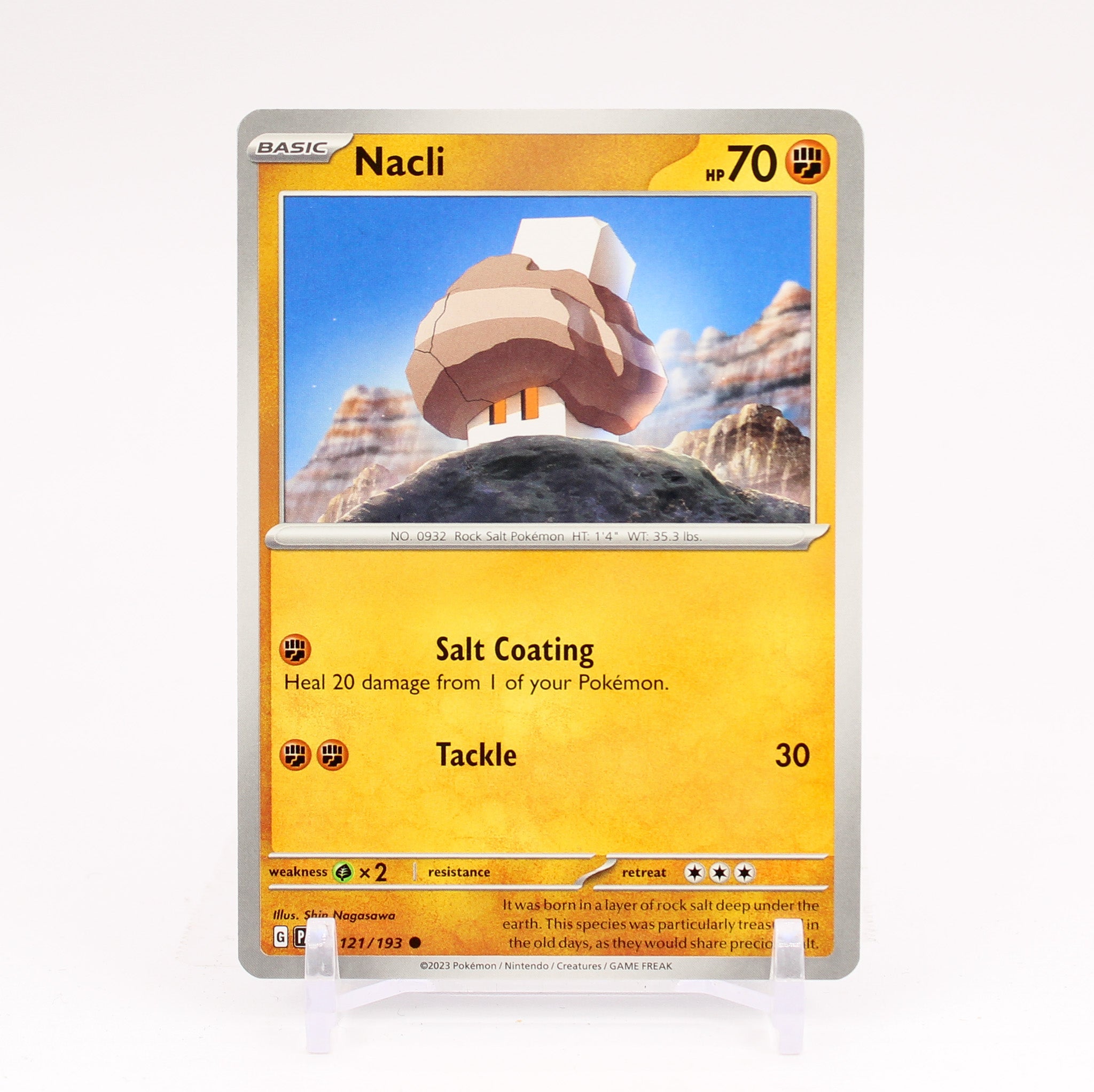 Nacli - 121/193 Paldea Evolved Common Pokemon - NM/MINT