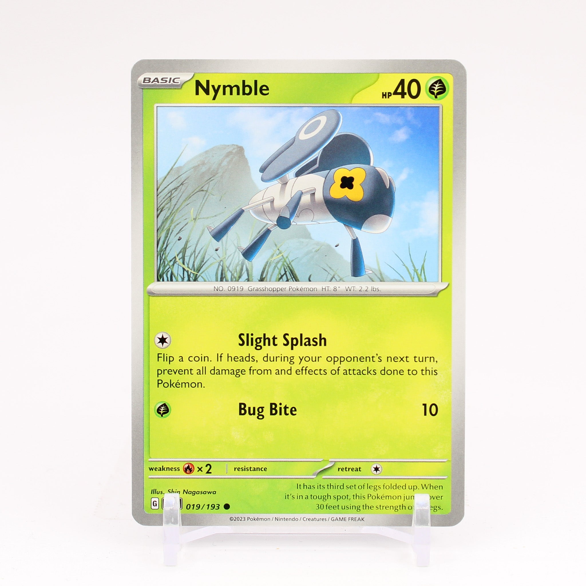 Nymble - 019/193 Paldea Evolved Common Pokemon - NM/MINT