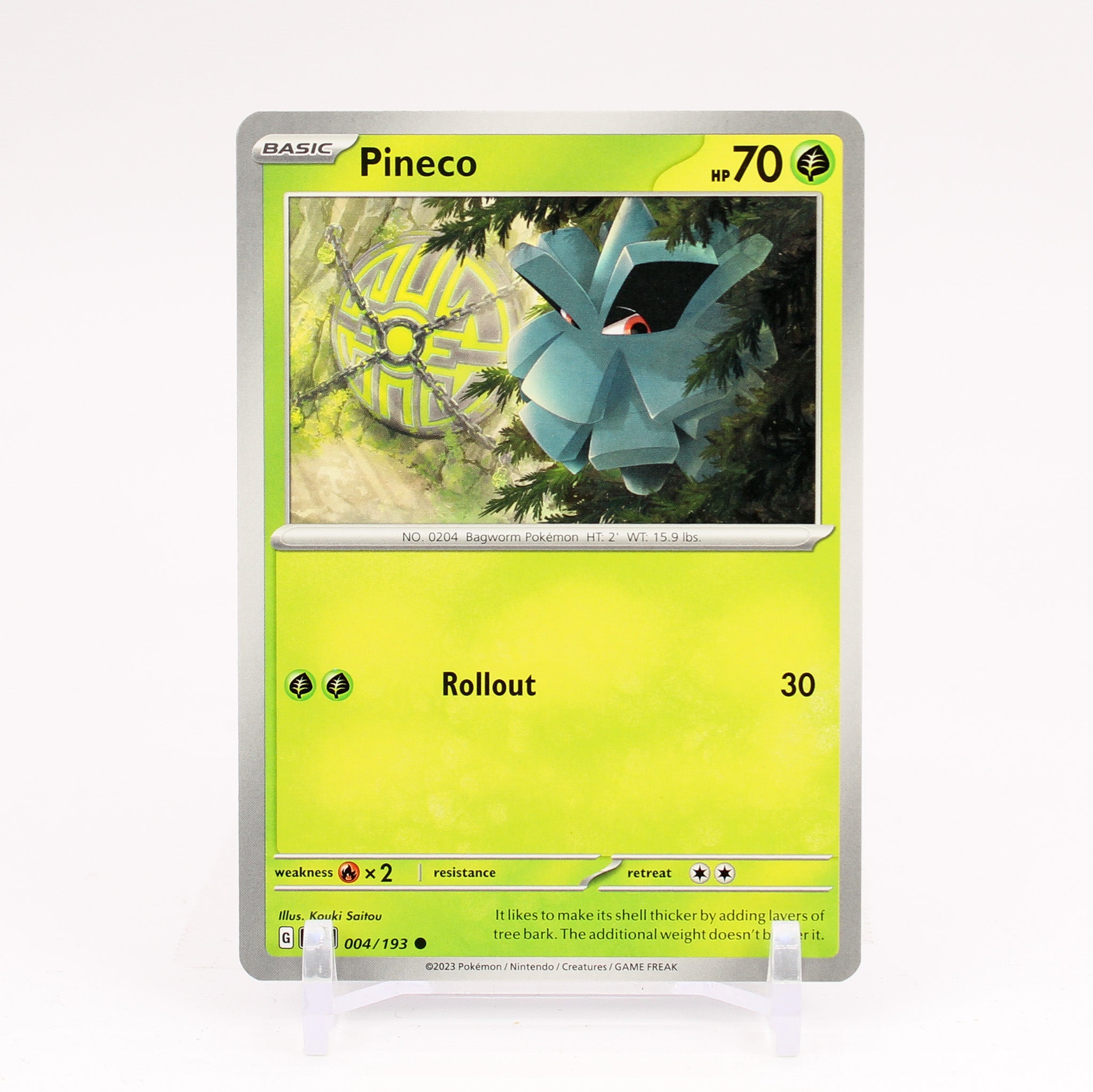Pineco - 004/193 Paldea Evolved Common Pokemon - NM/MINT