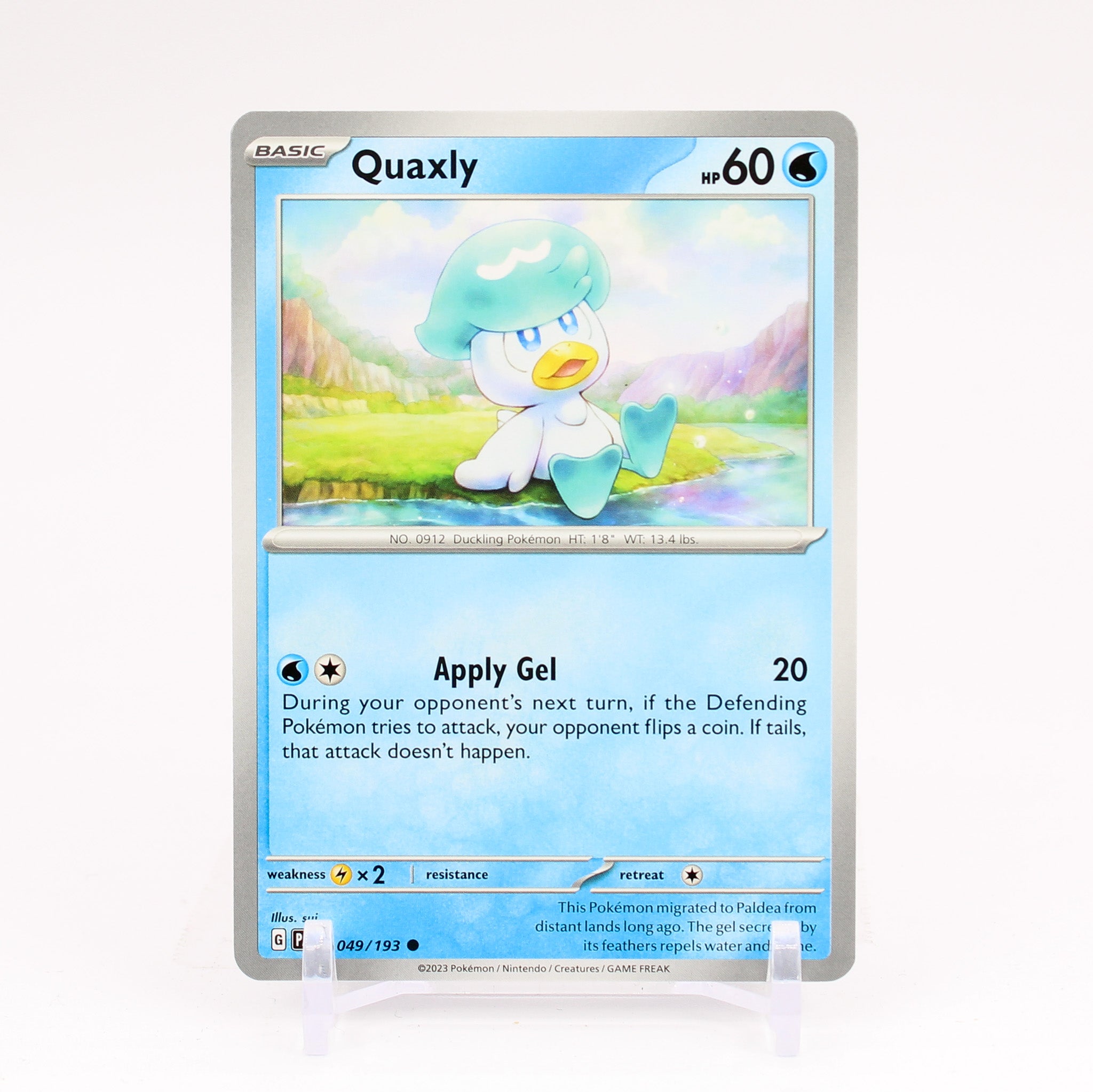 Quaxly - 049/193 Paldea Evolved Common Pokemon - NM/MINT