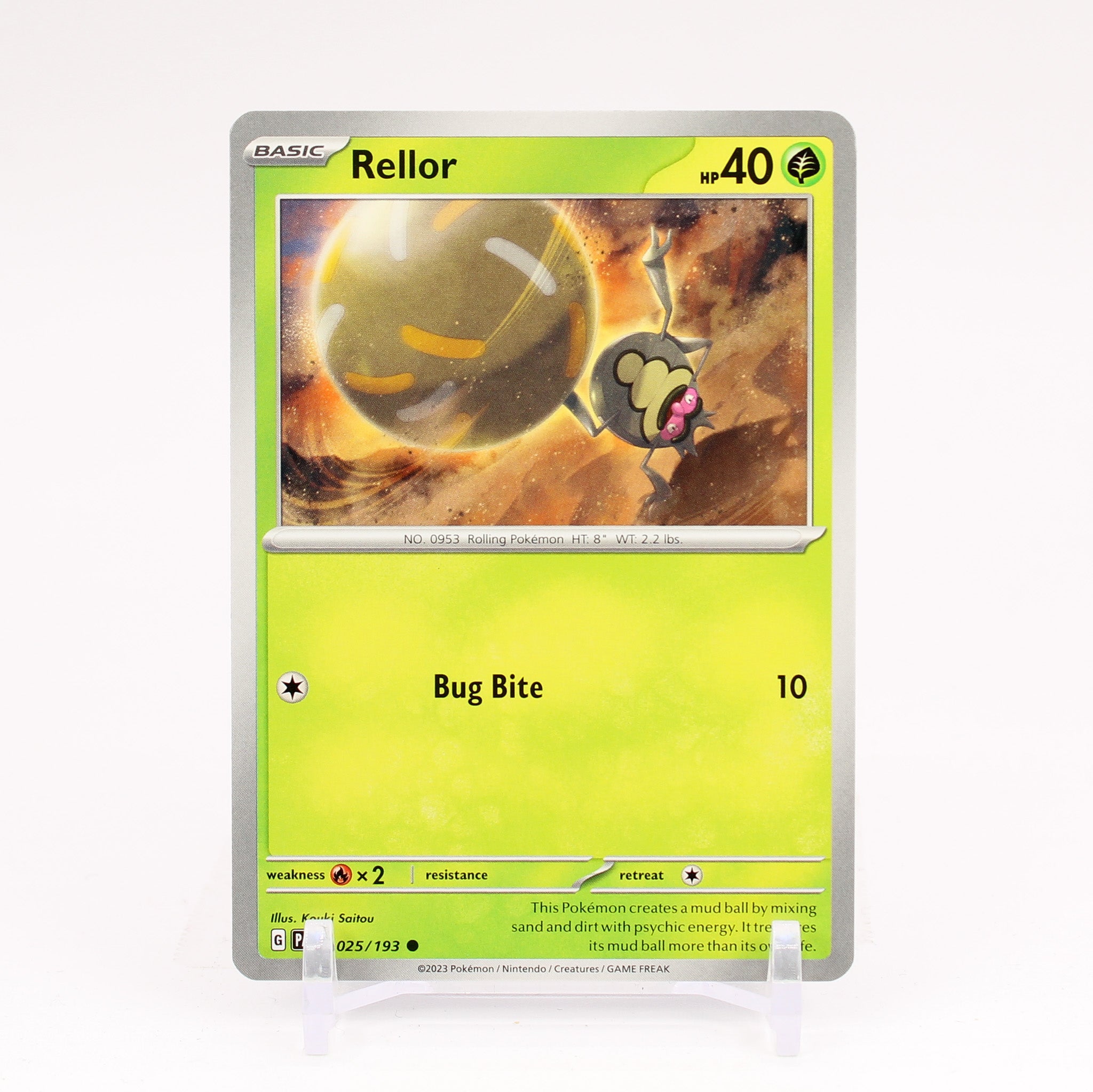 Rellor - 025/193 Paldea Evolved Common Pokemon - NM/MINT
