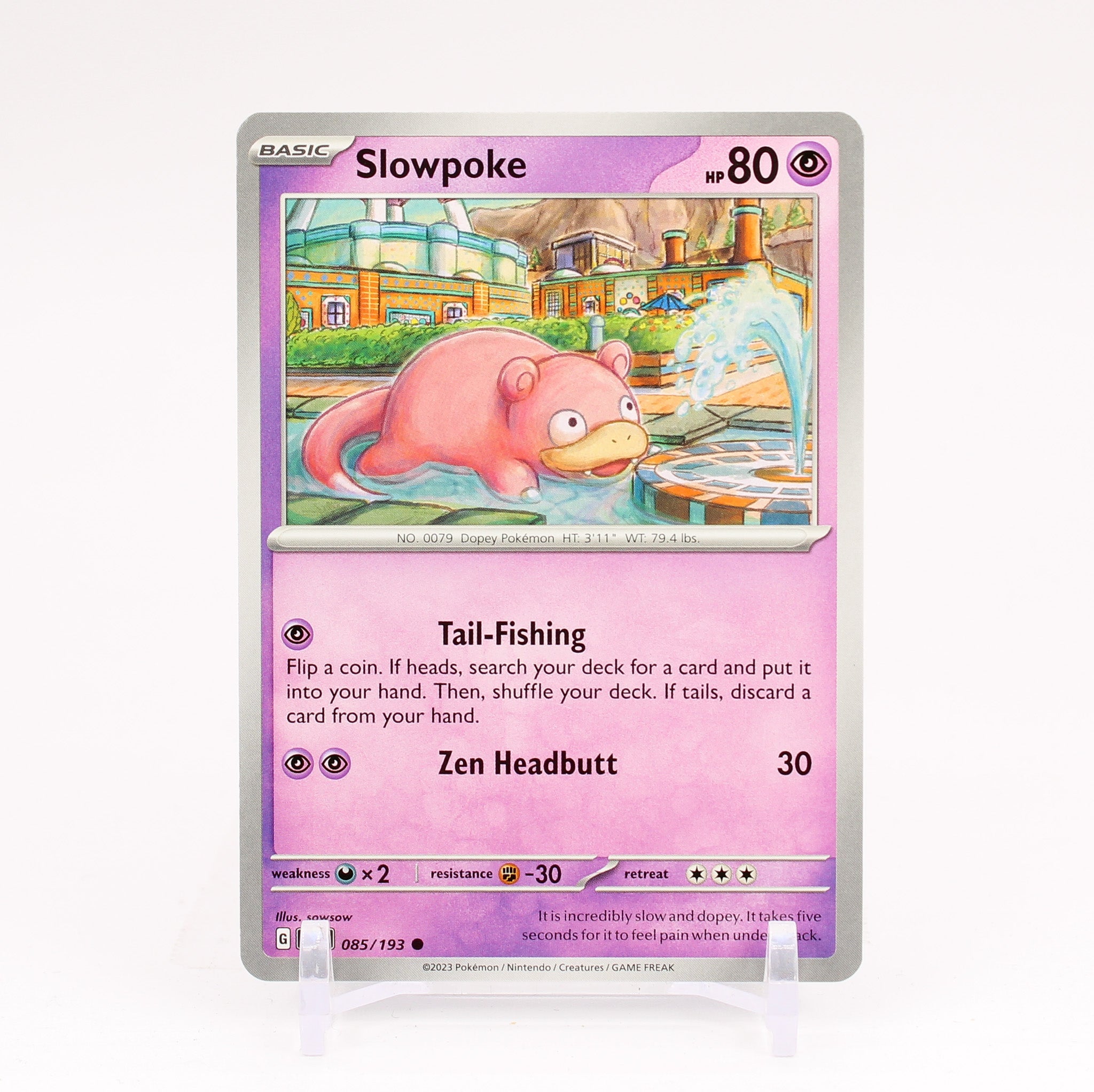 Slowpoke - 085/193 Paldea Evolved Common Pokemon - NM/MINT