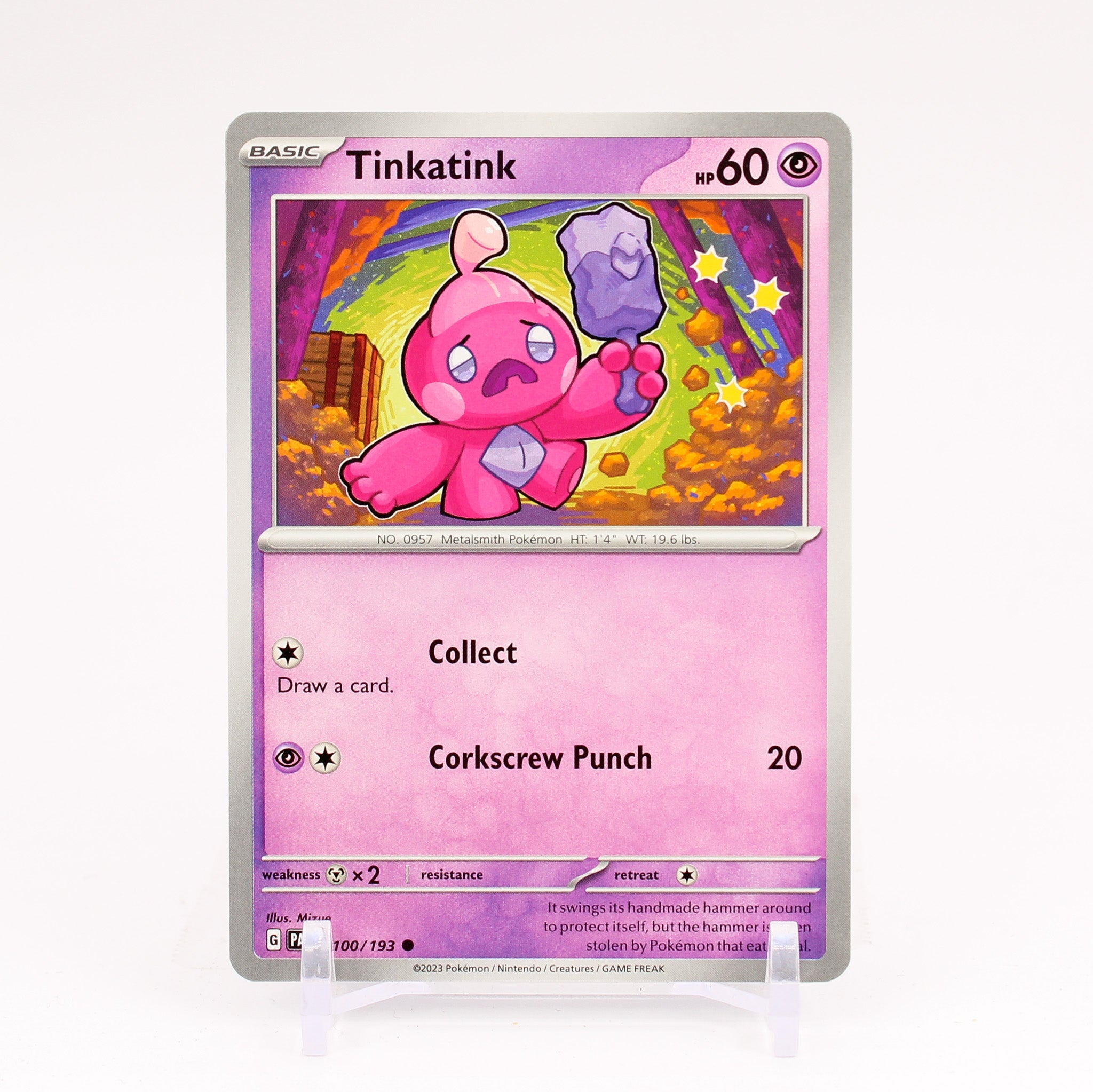 Tinkatink - 100/193 Paldea Evolved Common Pokemon - NM/MINT