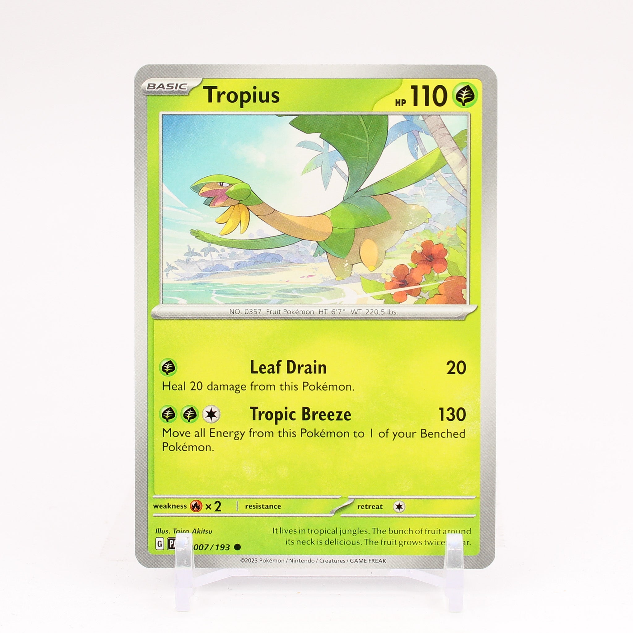 Tropius - 007/193 Paldea Evolved Uncommon Pokemon - NM/MINT