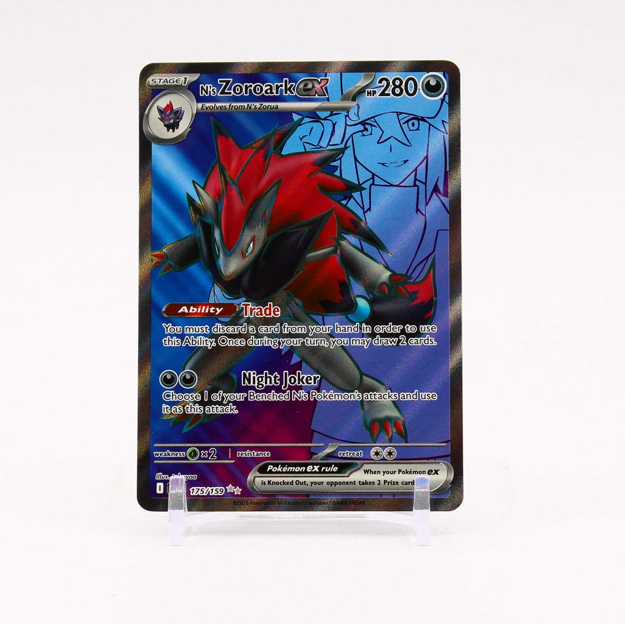 N's Zoroark ex - 175/159 Journey Together Full Art Pokemon - NM/MINT