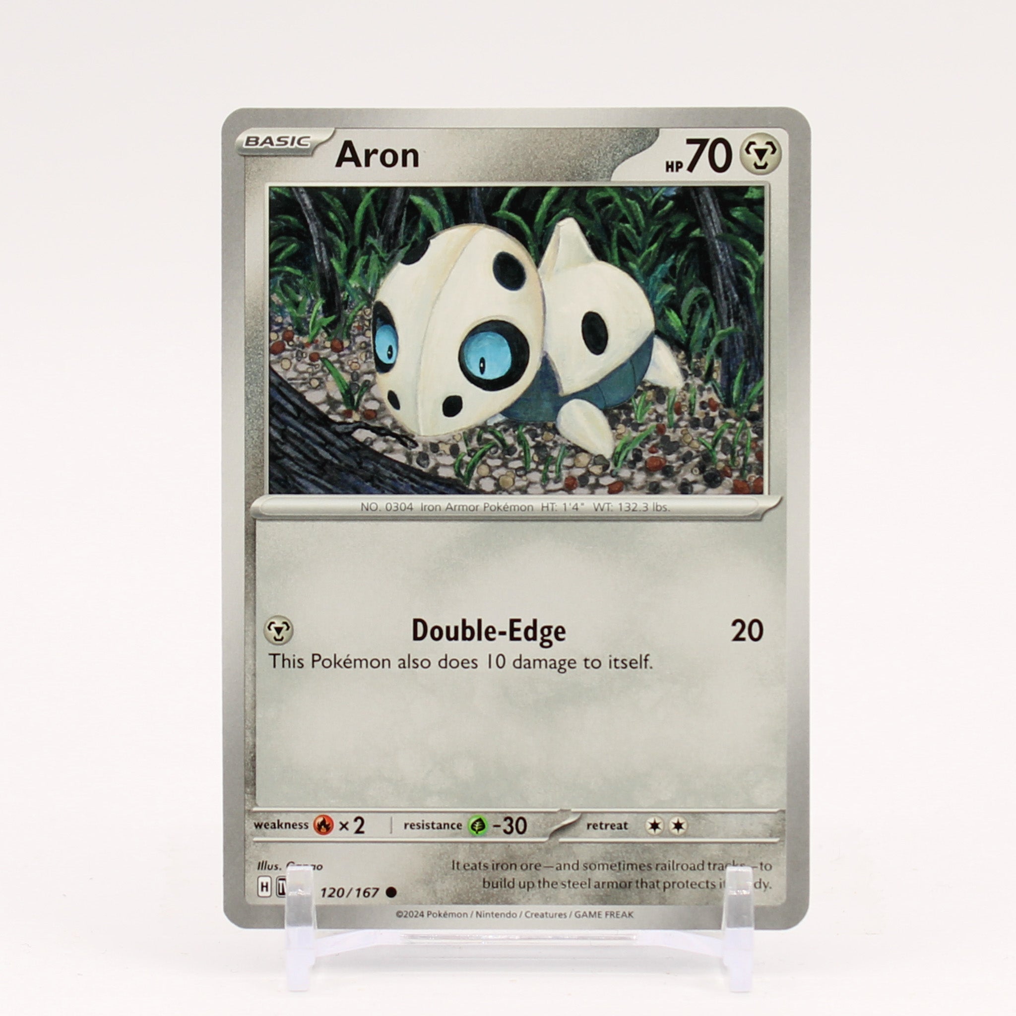 Aron - 120/167 Twilight Masquerade Pokemon - NM/MINT