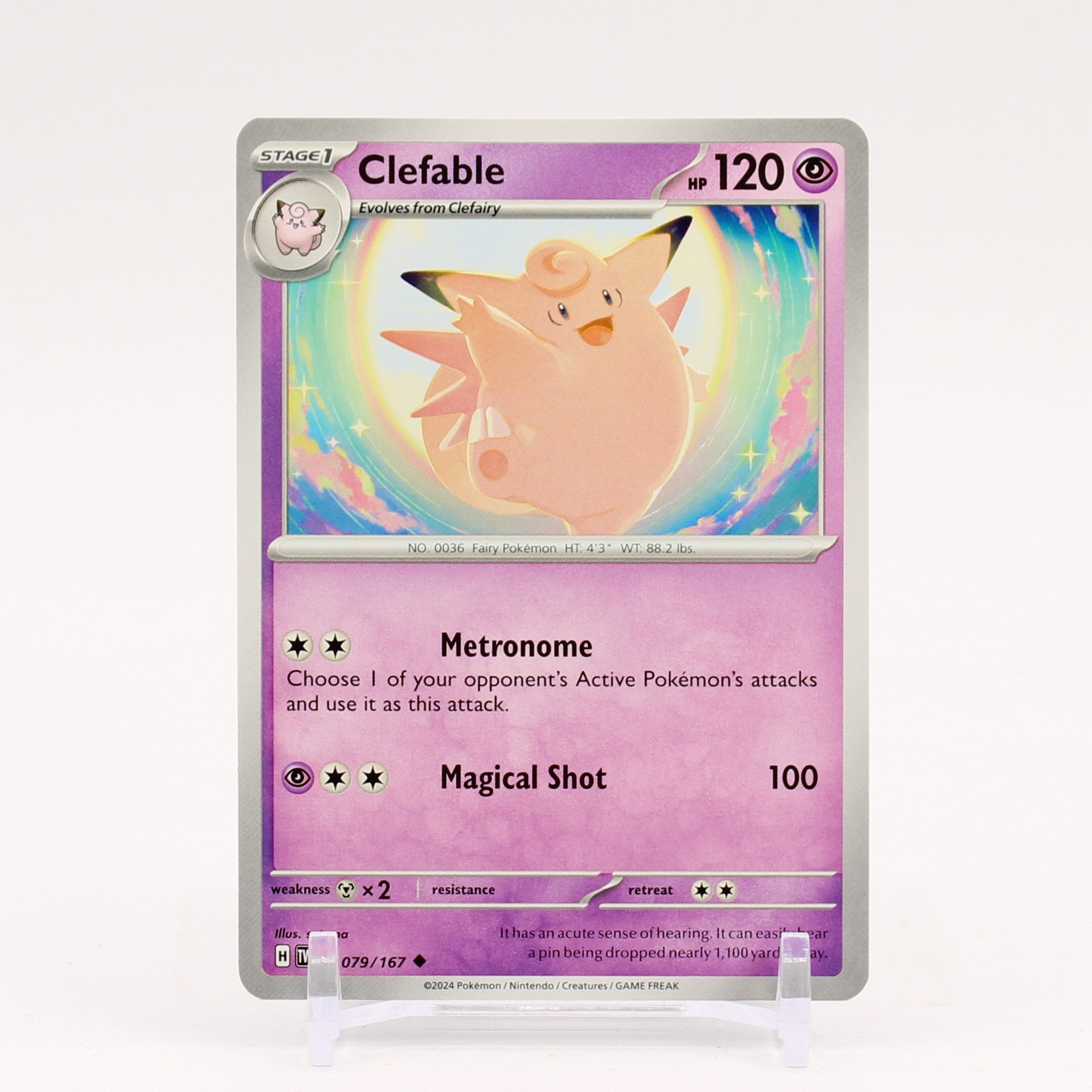 Clefable - 079/167 Twilight Masquerade Pokemon - NM/MINT