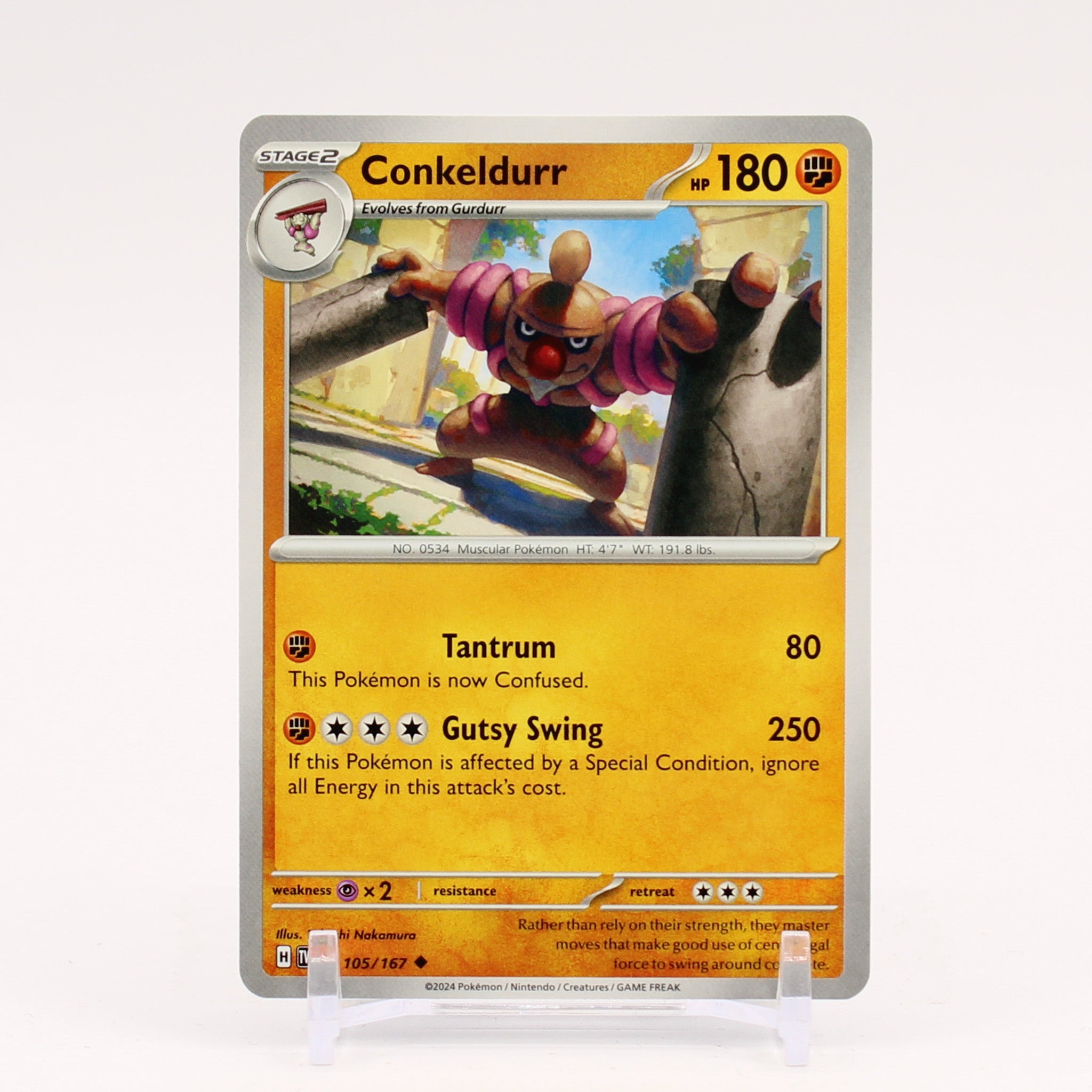 Conkeldurr - 105/167 Twilight Masquerade Pokemon - NM/MINT