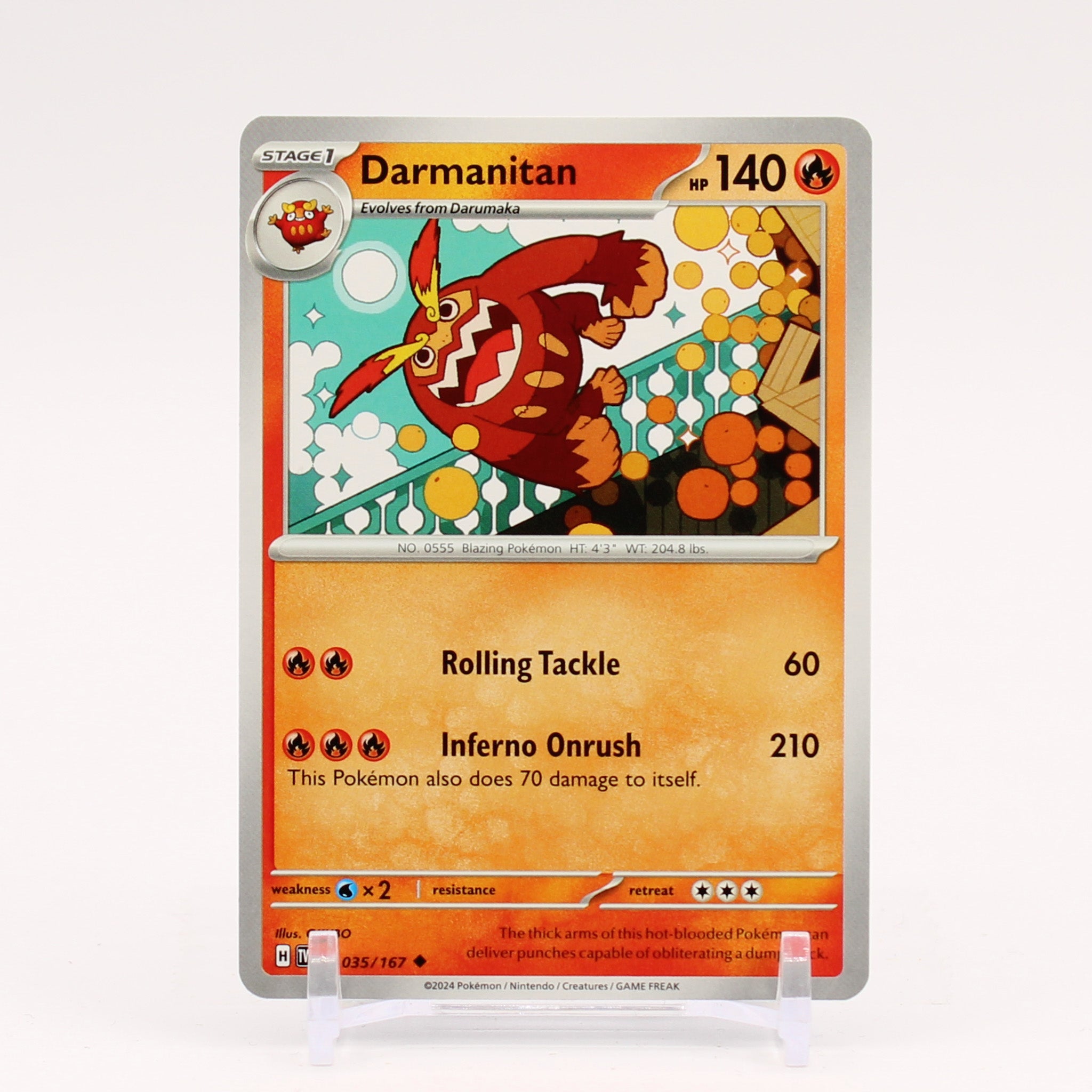 Darmanitan - 035/167 Twilight Masquerade Pokemon - NM/MINT