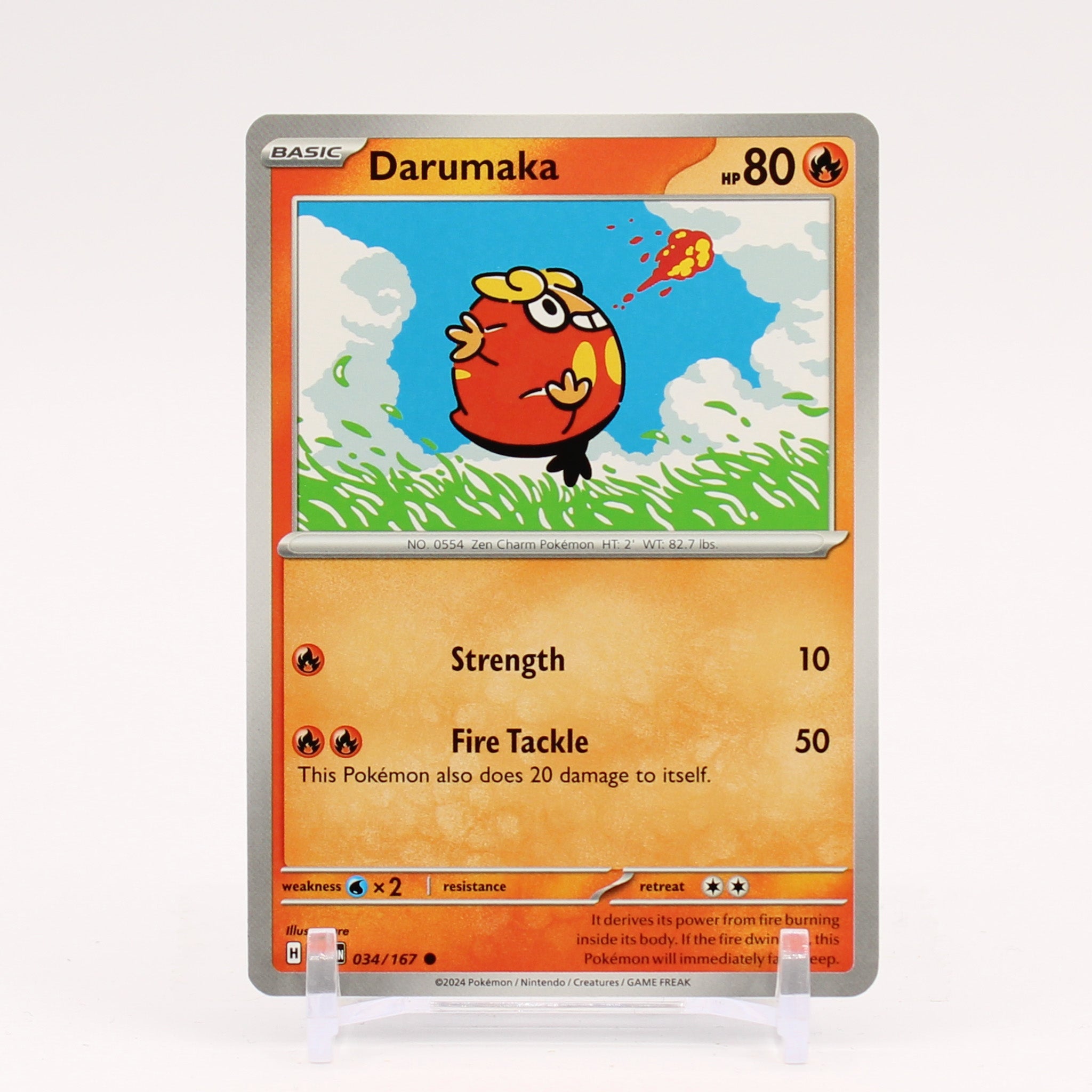 Darumaka - 034/167 Twilight Masquerade Pokemon - NM/MINT