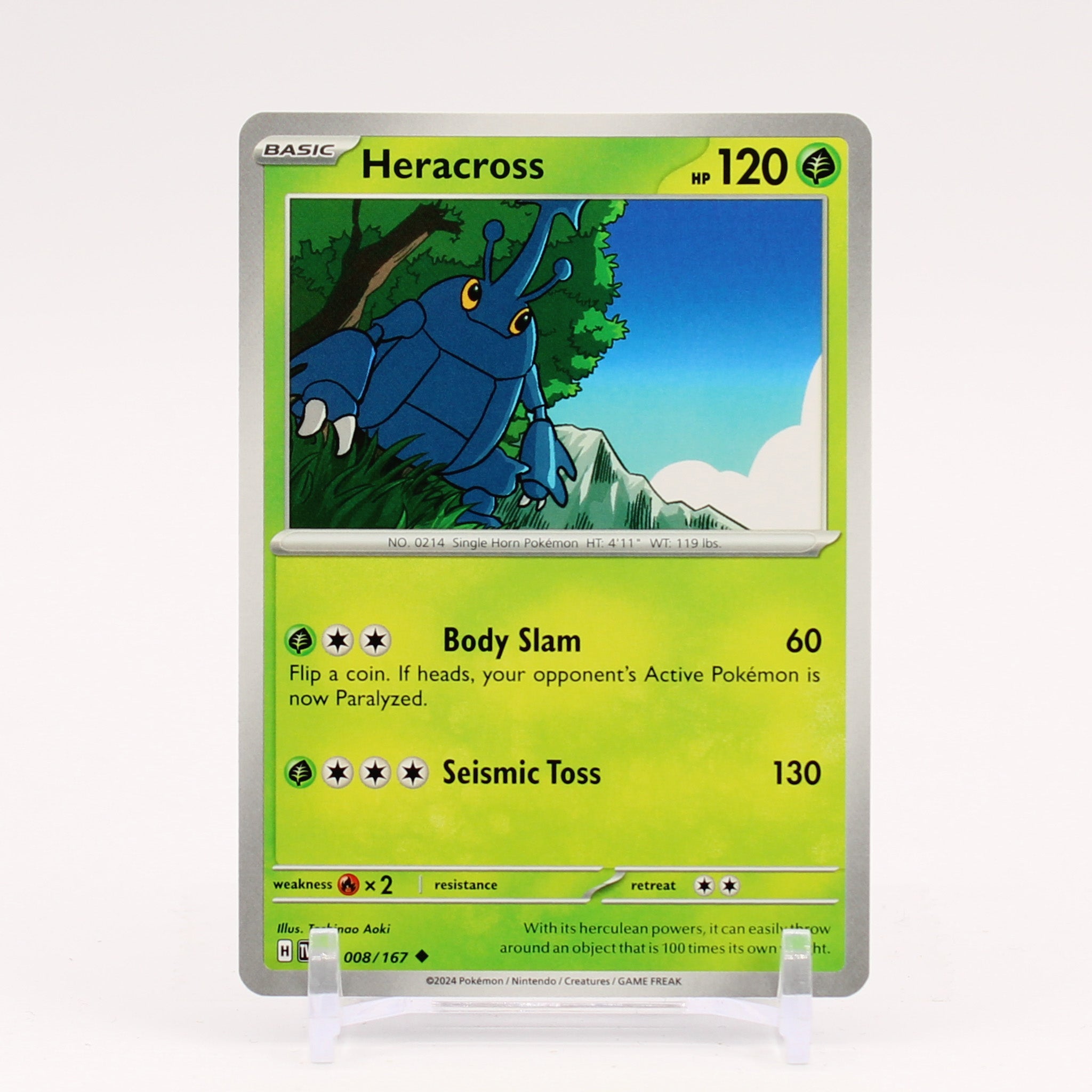 Heracross - 008/167 Twilight Masquerade Pokemon - NM/MINT