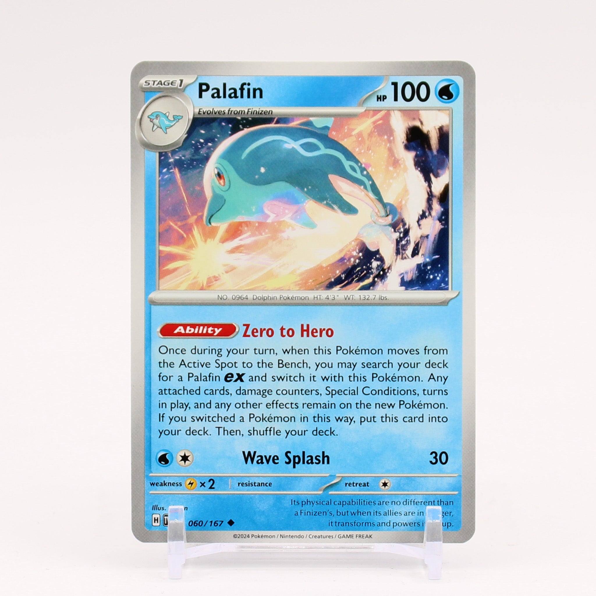 Palafin - 060/167 Twilight Masquerade Pokemon - NM/MINT