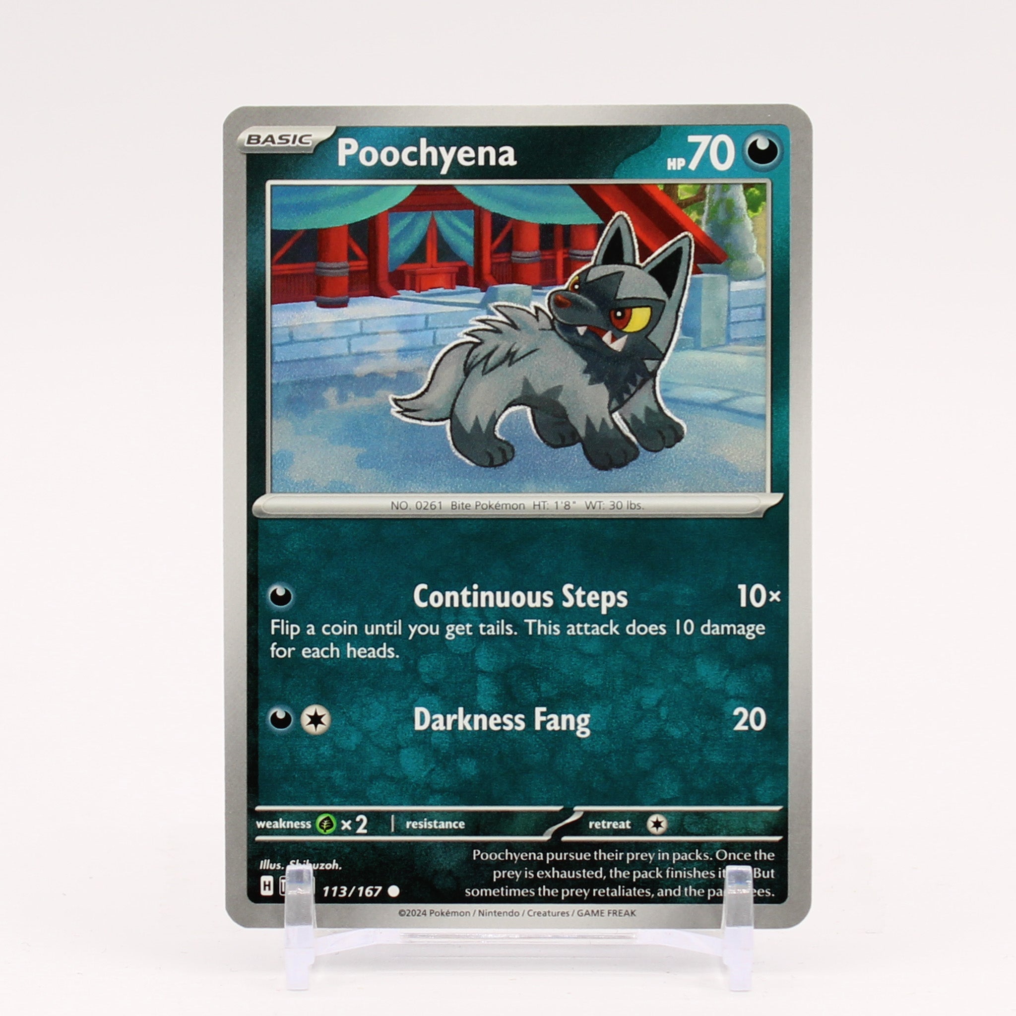 Poochyena - 113/167 Twilight Masquerade Pokemon - NM/MINT