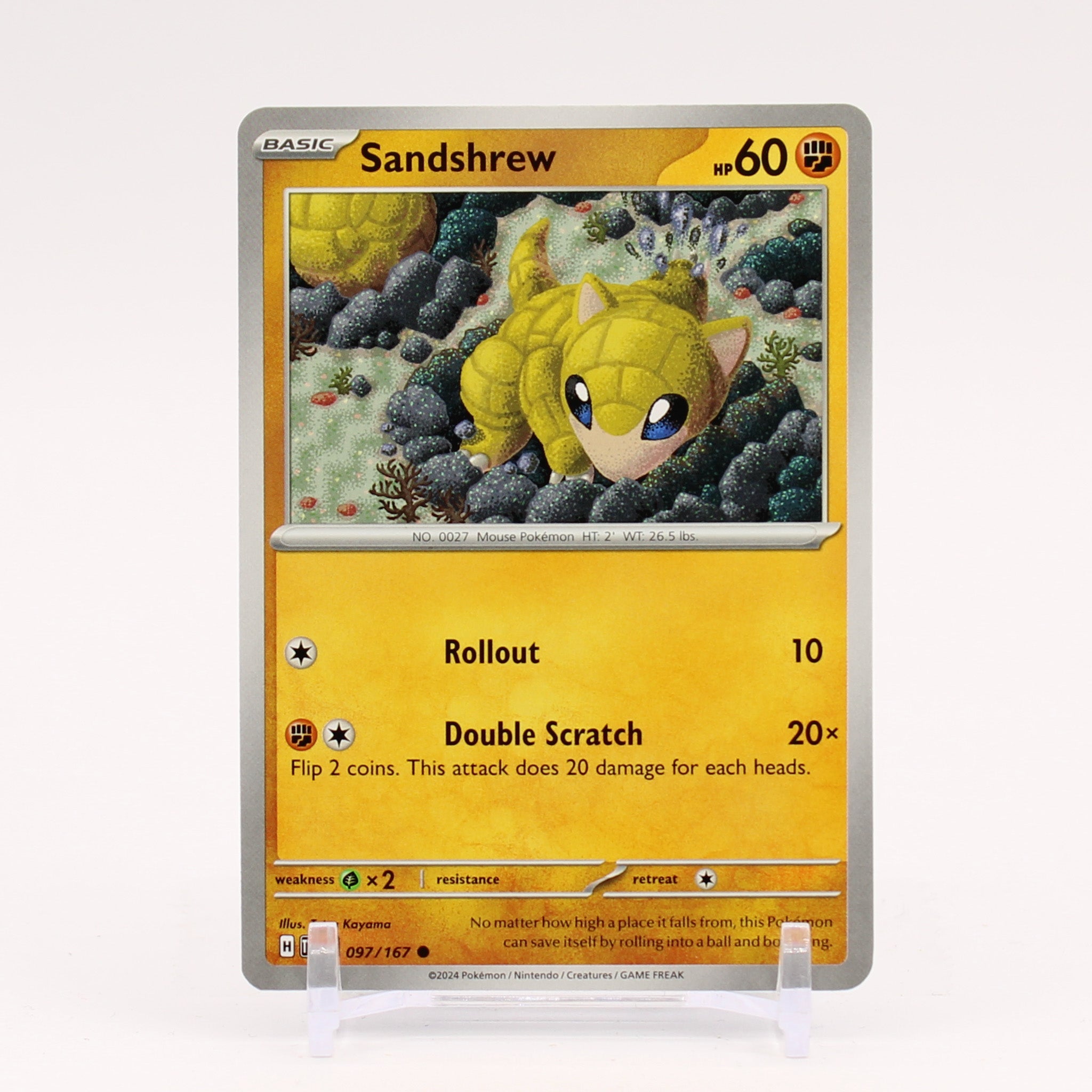 Sandshrew - 097/167 Twilight Masquerade Pokemon - NM/MINT