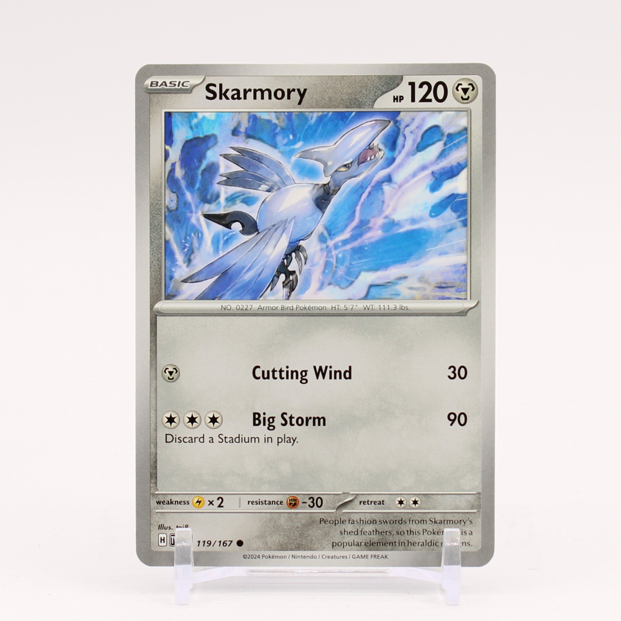 Skarmory - 119/167 Twilight Masquerade Pokemon - NM/MINT