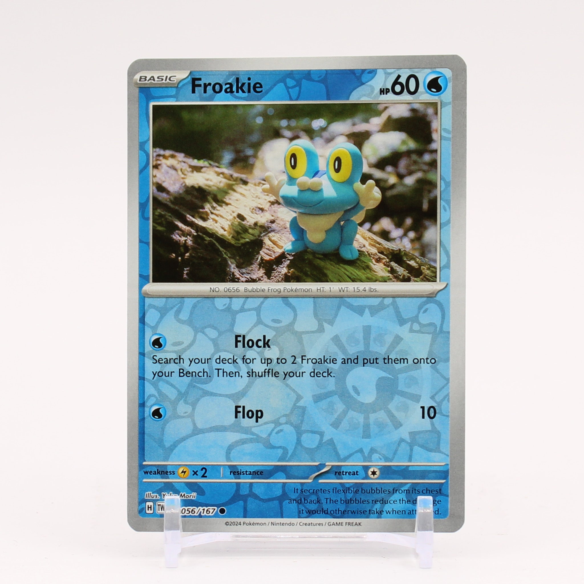 Froakie - 056/167 Twilight Masquerade REVERSE Holo Pokemon - NM/MINT