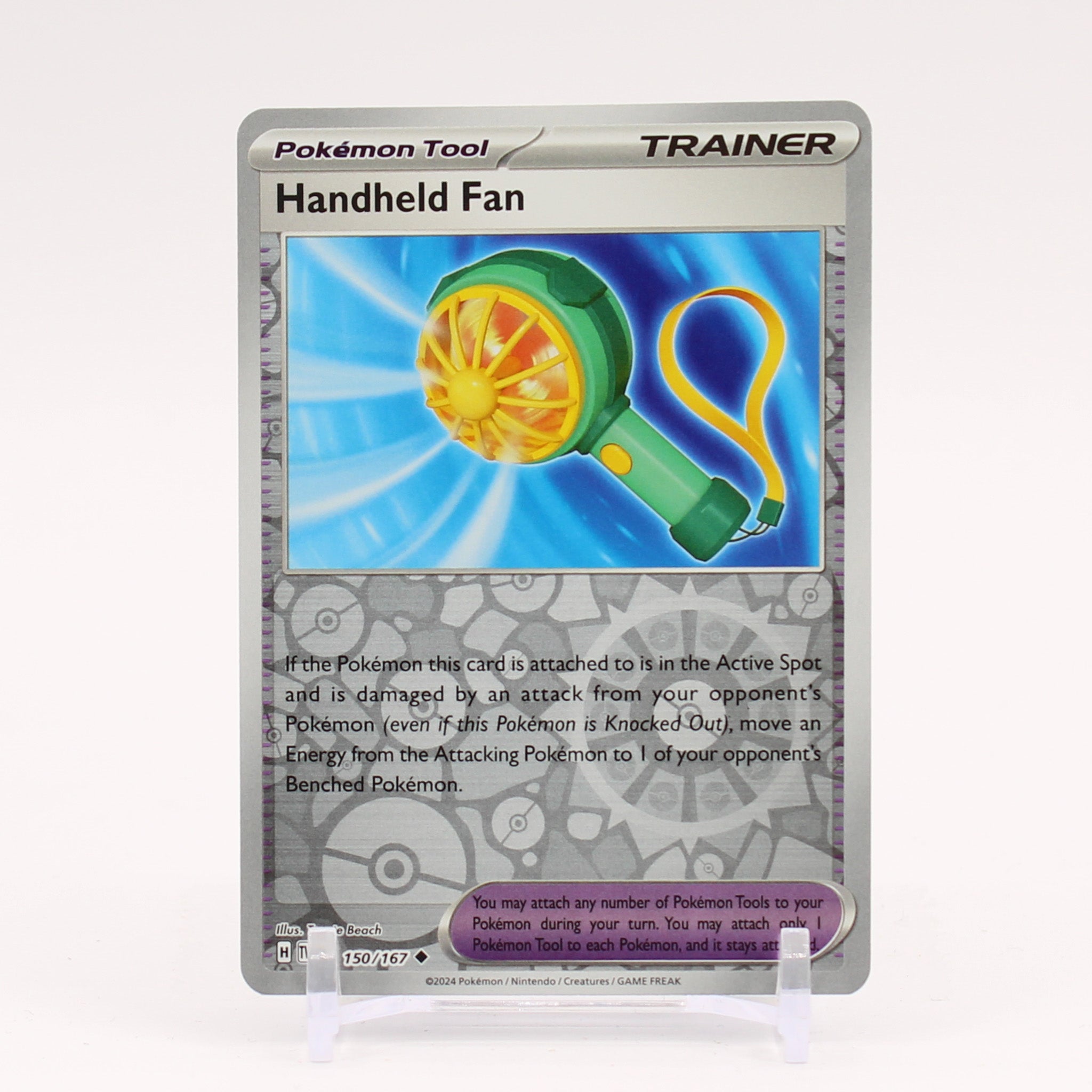 Handheld Fan - 150/167 Twilight Masquerade REVERSE Holo Trainer - NM/MINT