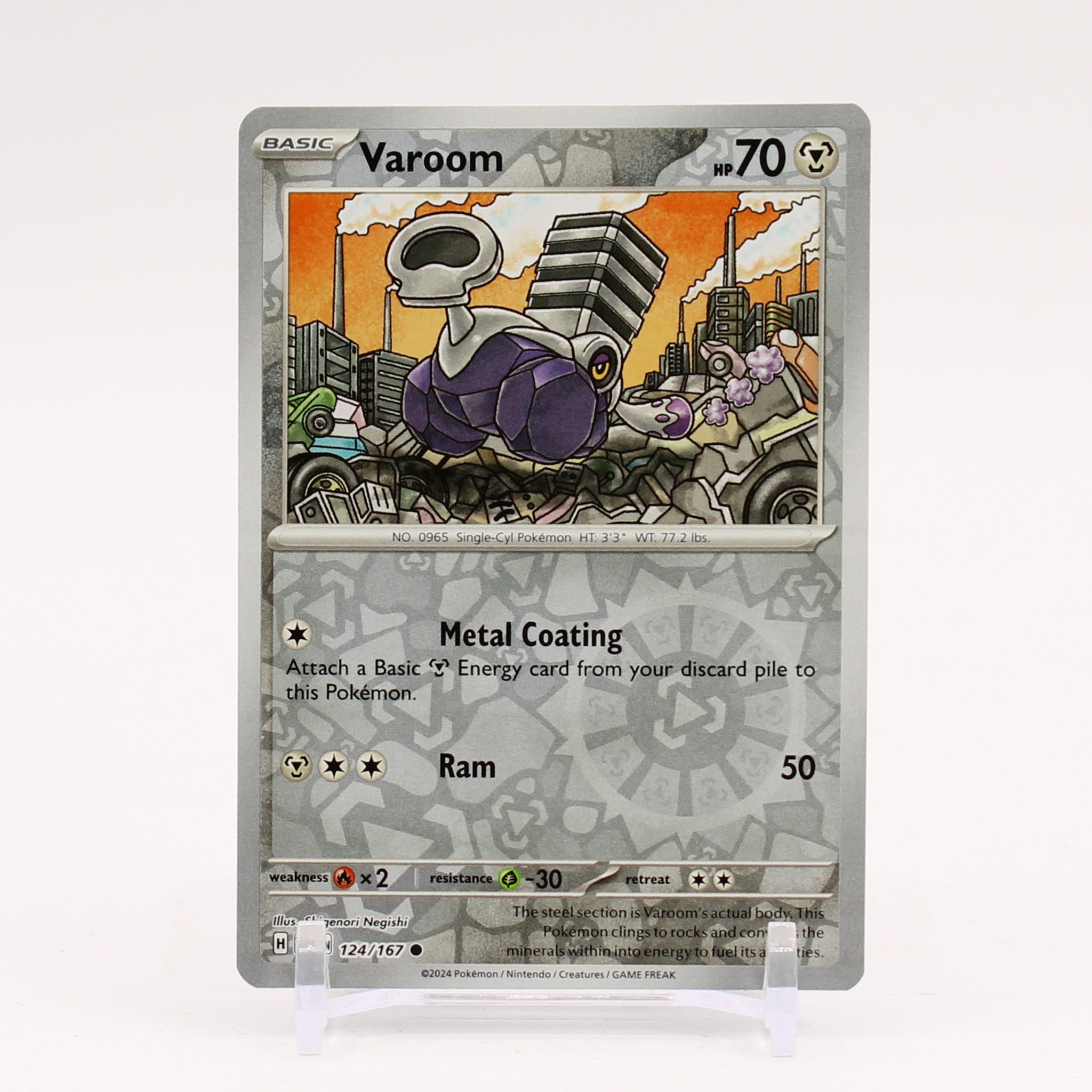 Varoom - 124/167 Twilight Masquerade REVERSE Holo Pokemon - NM/MINT