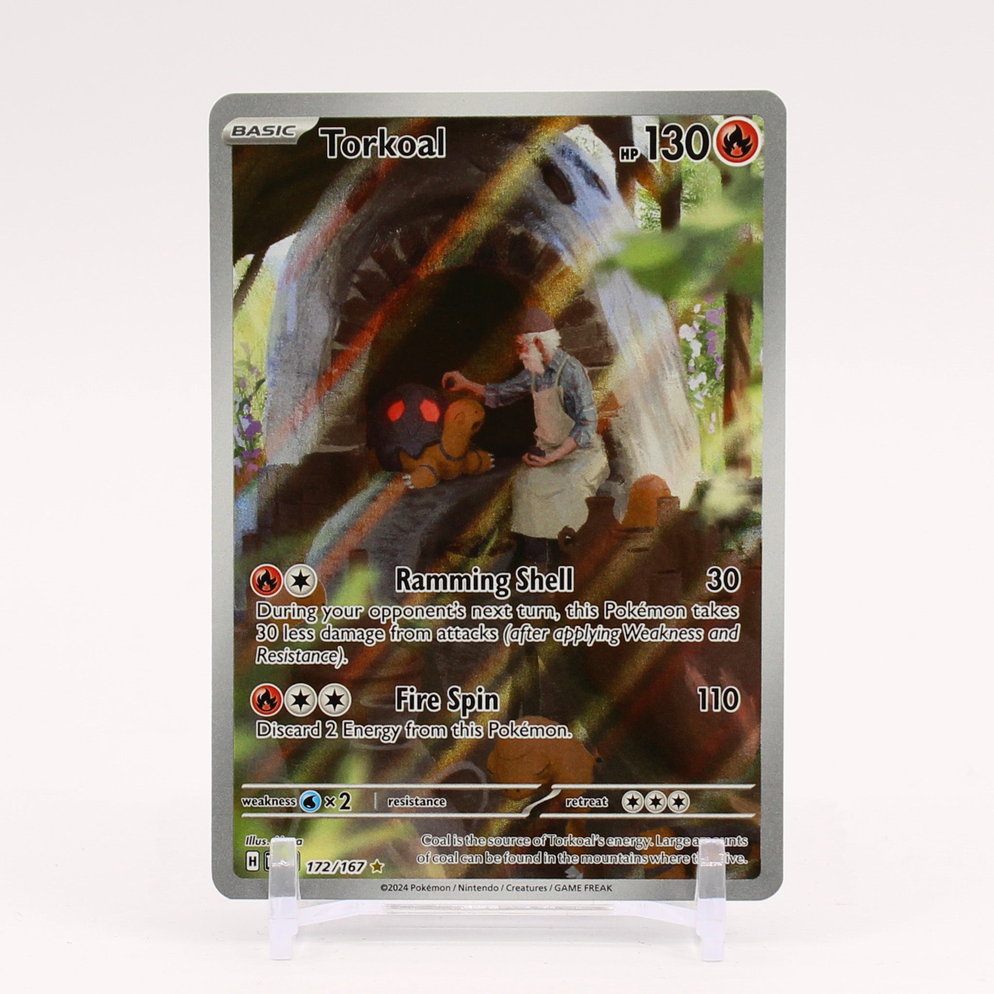 Torkoal - 172/167 Twilight Masquerade Illustration Rare Pokemon - NM/MINT